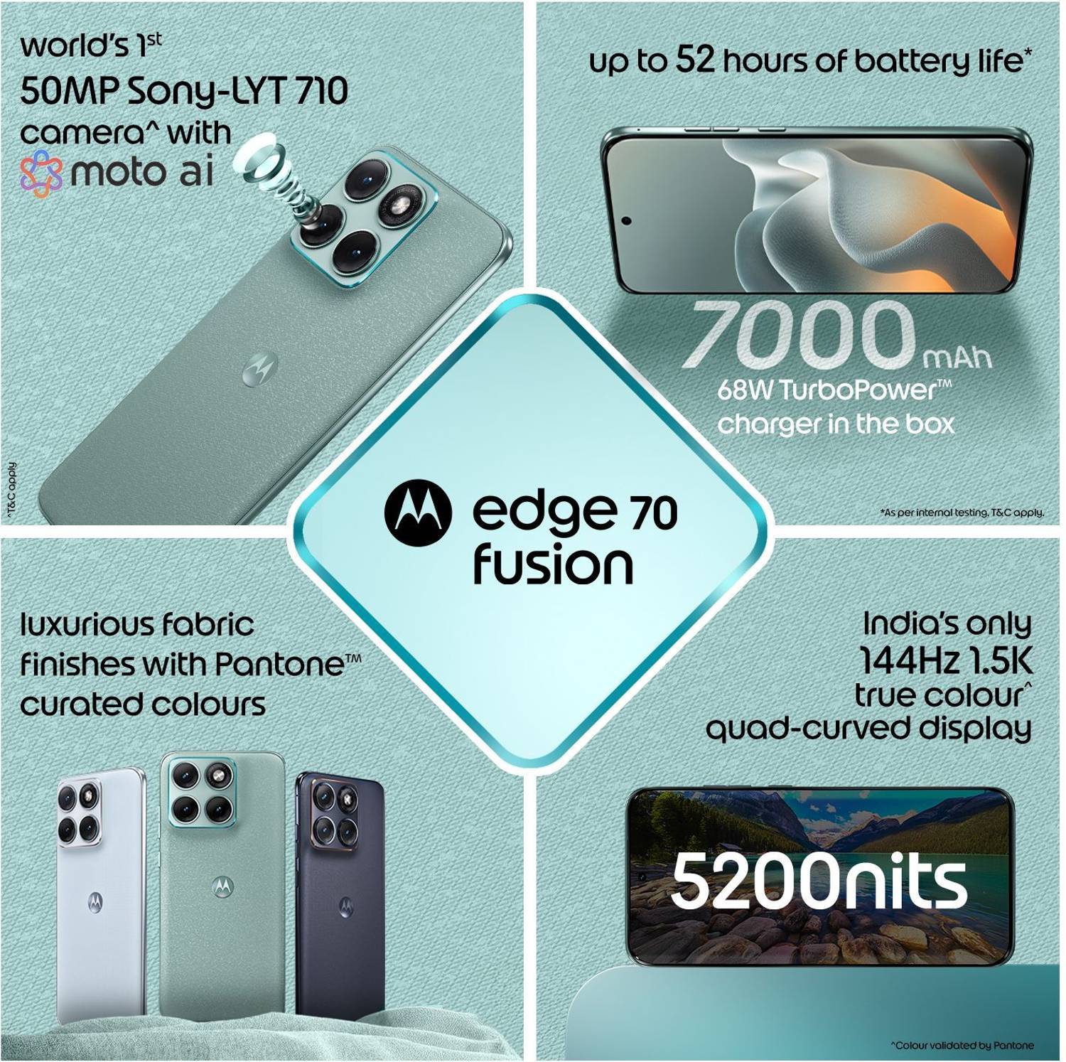 Motorola Edge 70 Fusion 256GB Blue - Image 3