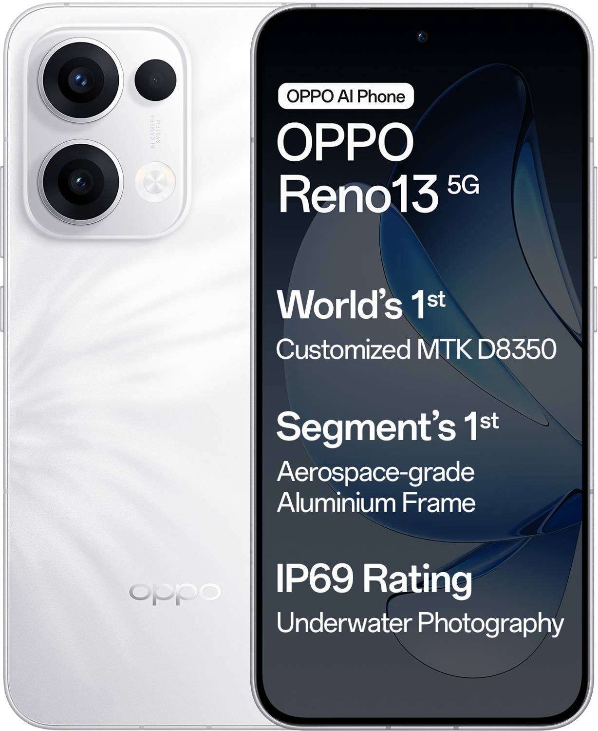 OPPO Reno13 5G 256GB Ivory White - Image 2