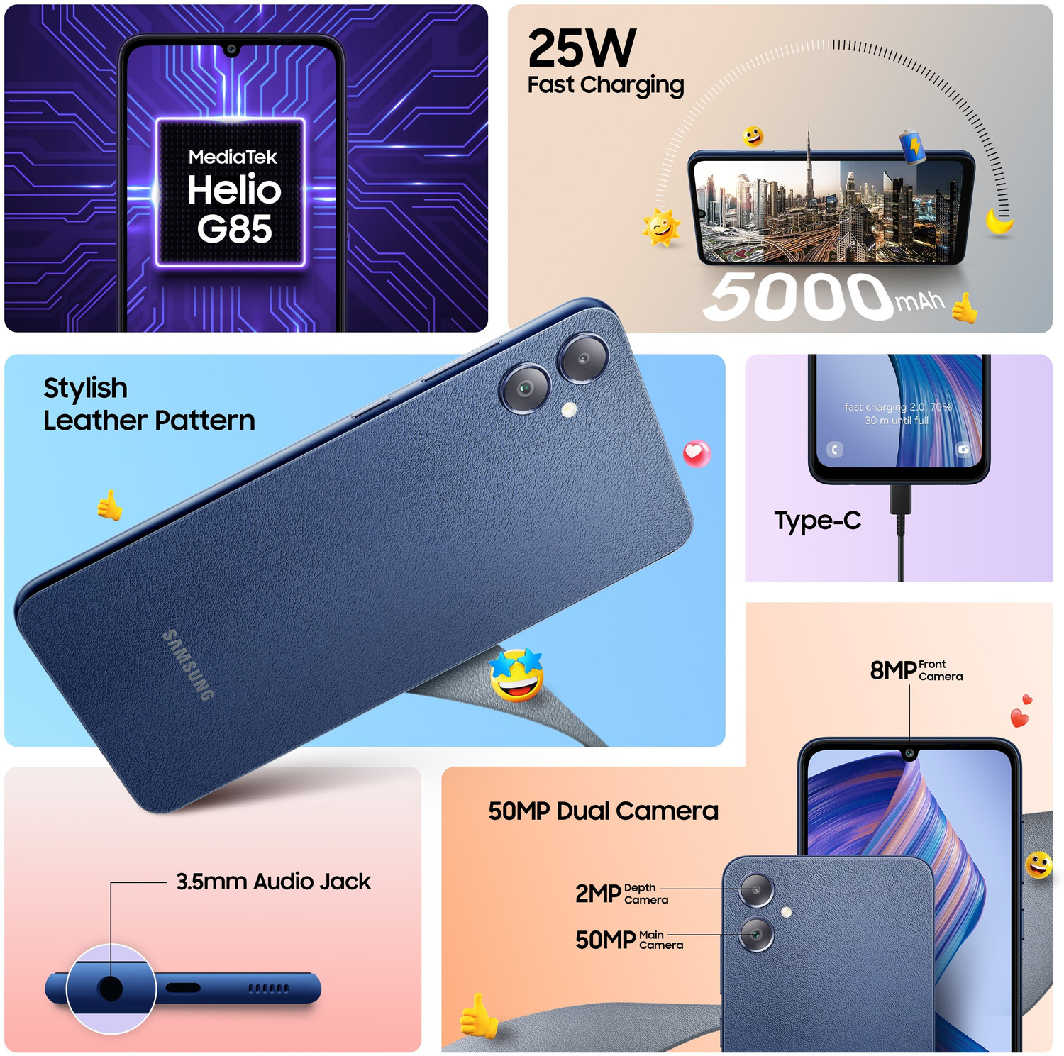 Image of Samsung Galaxy F05 (Twilight Blue, 64 GB)
