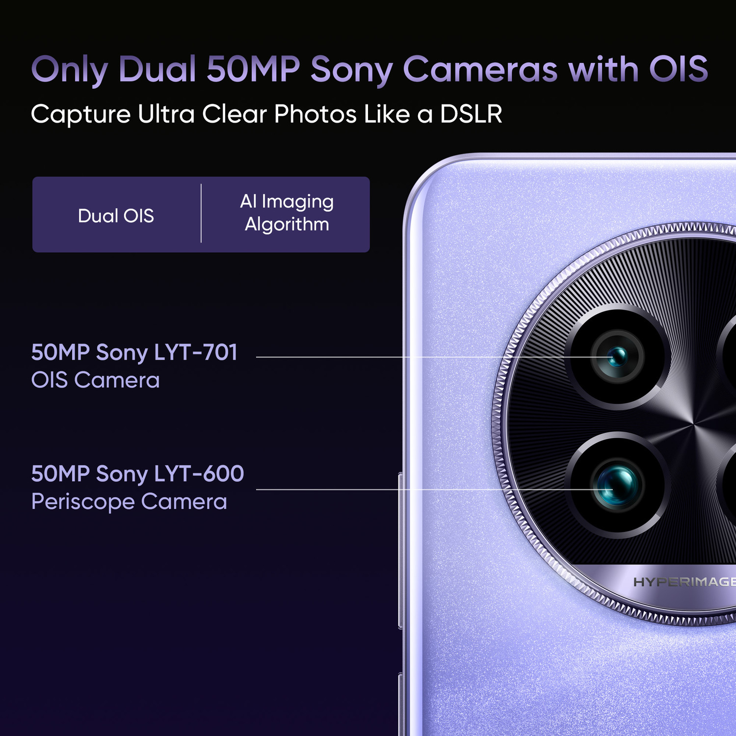 Image of realme 13 Pro+ 5G (Monet Purple, 512 GB)