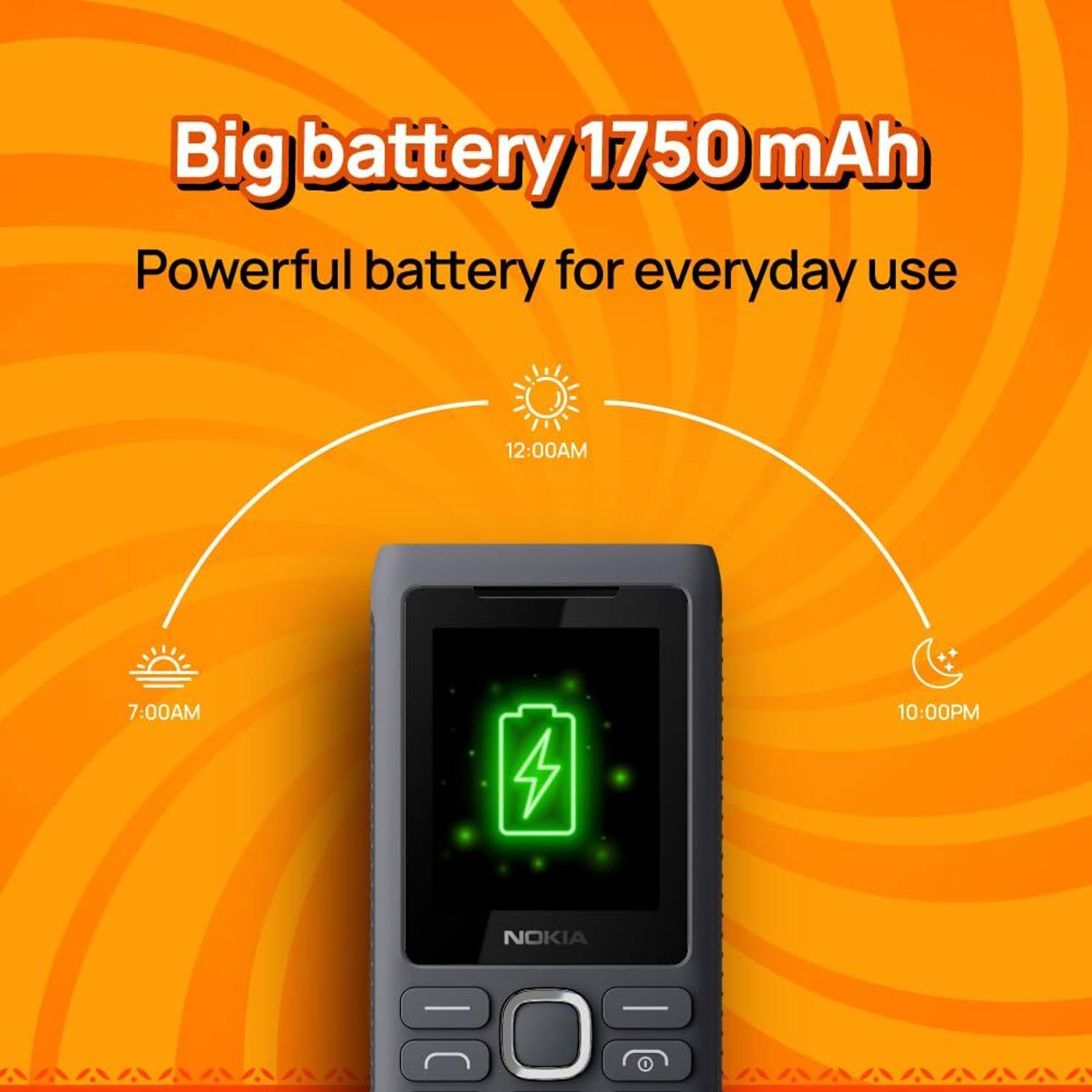 Nokia 110 Power Dual SIM Keypad Phone - Image 2