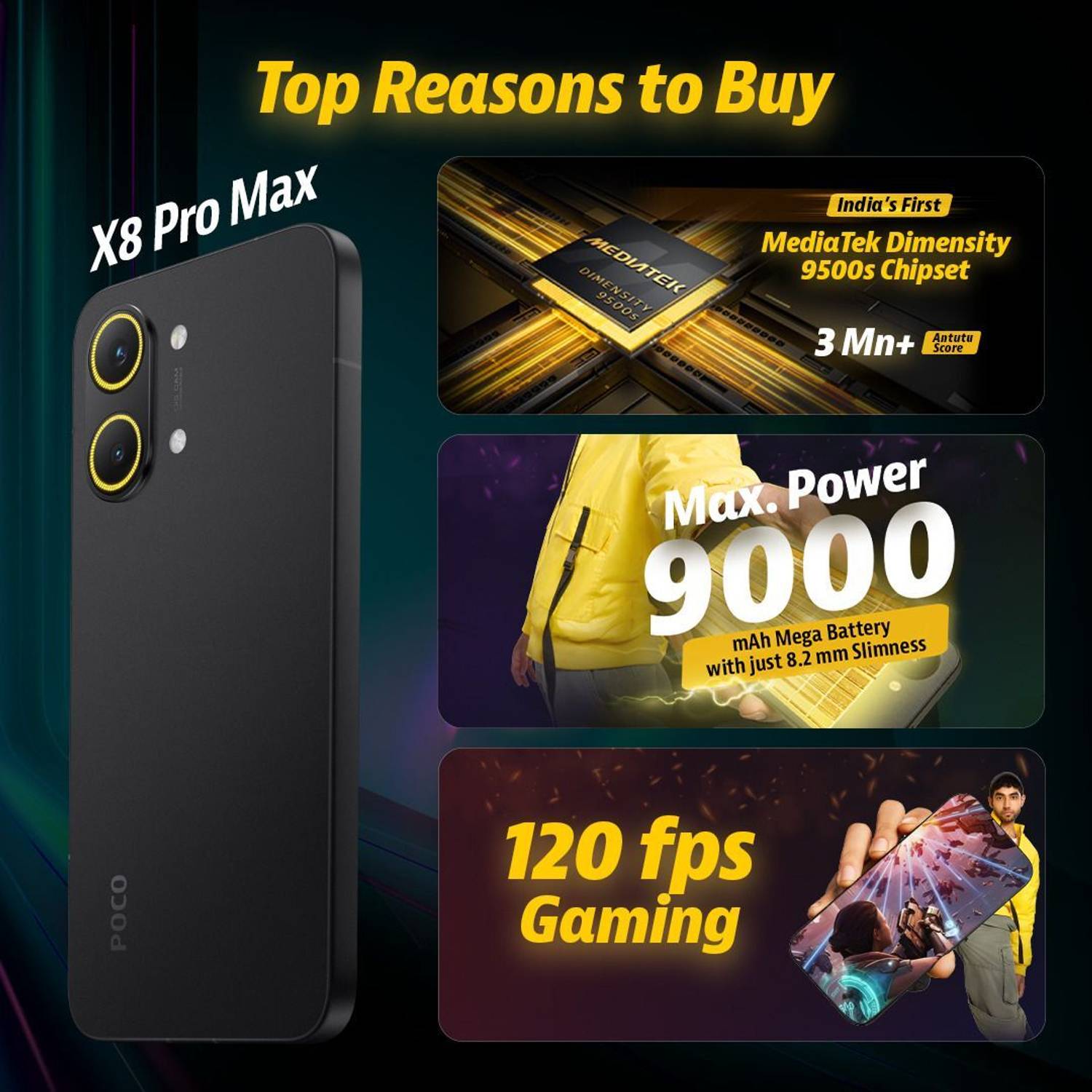 POCO X8 Pro Max 512GB Black - Image 2