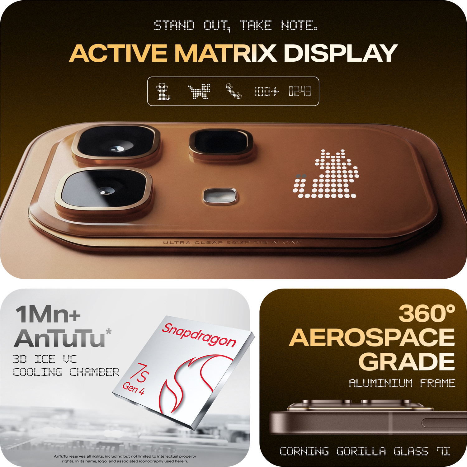 Image of Infinix NOTE 60 Pro (Tactical ED(Mocha Brown), 256 GB)
