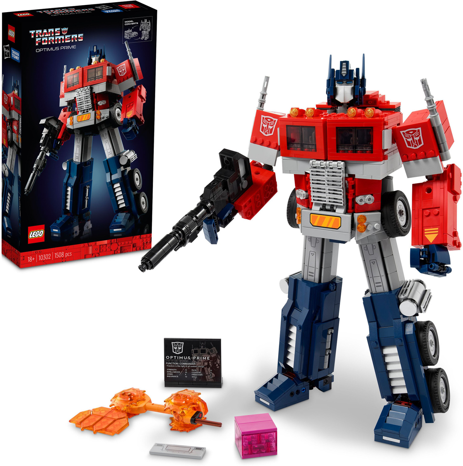 Image of LEGO Icons Optimus Prime (1508 Blocks) Model Building Kit