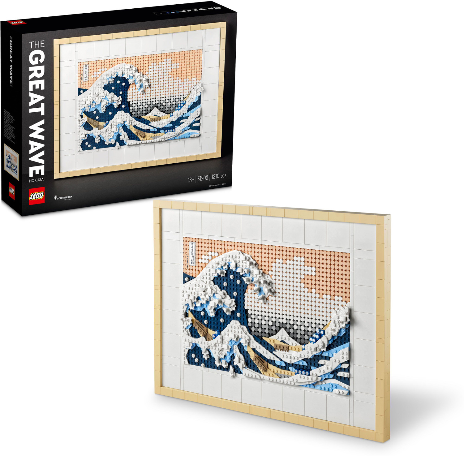 Image of LEGO ART Hokusai - The Great Wave (1810 Blocks) Model Building Kit