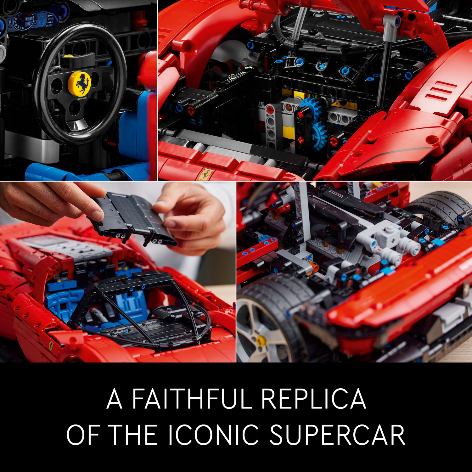Image of LEGO Technic Ferrari Daytona SP3 42143 Building Kit (3,778 Blocks)