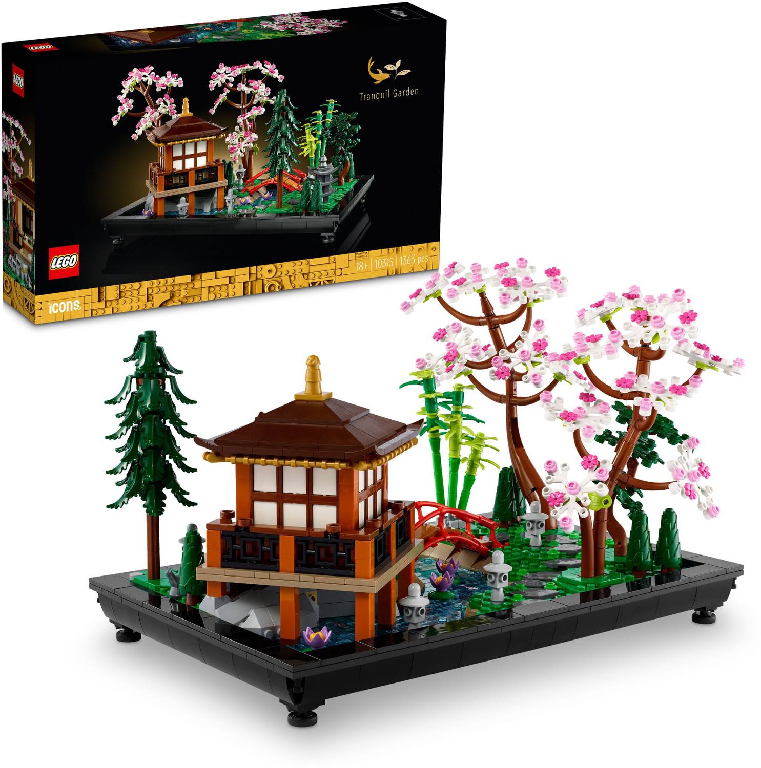 LEGO Icons Tranquil Garden 10315 Building Kit for Adults (1,363