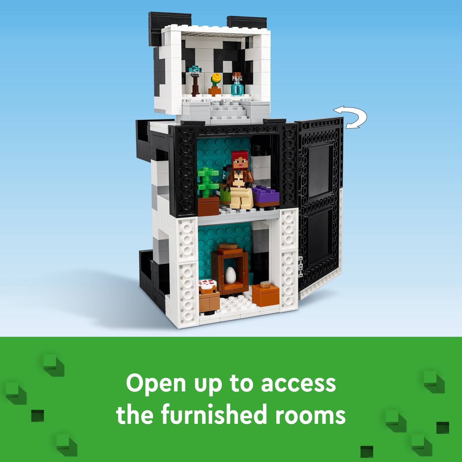 kao_made様 LEGO Minecraft : The Panda Haven (553 Blocks) Model Building Kit
