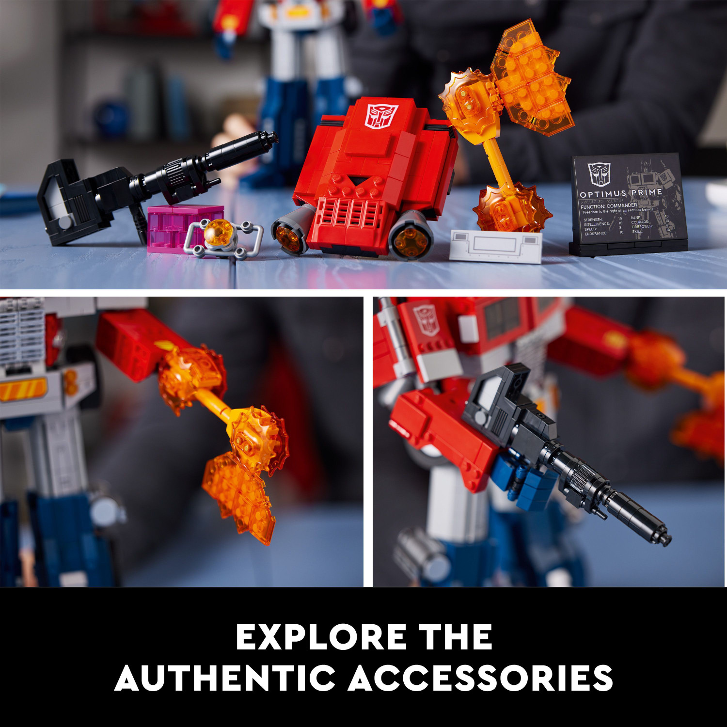 Image of LEGO Icons Optimus Prime (1508 Blocks) Model Building Kit