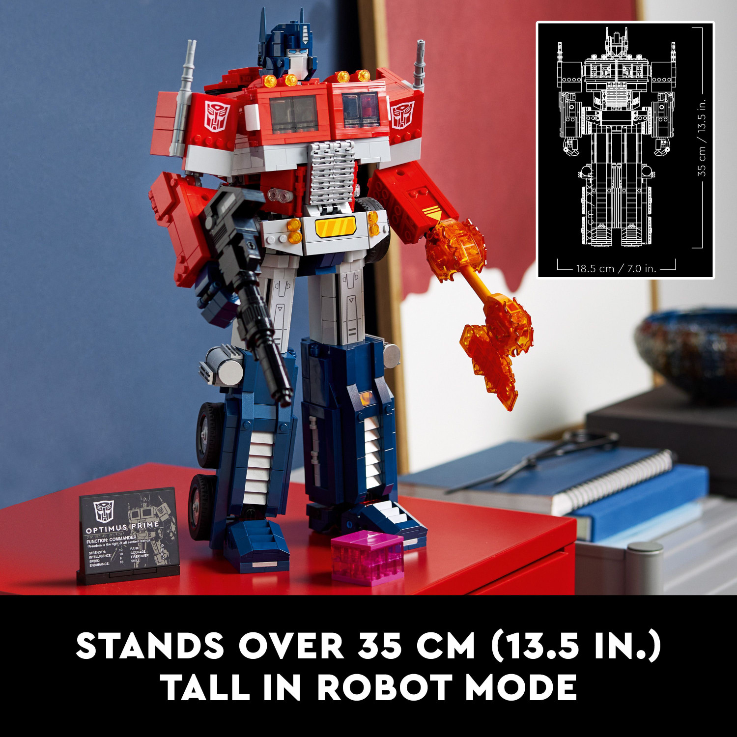 Image of LEGO Icons Optimus Prime (1508 Blocks) Model Building Kit