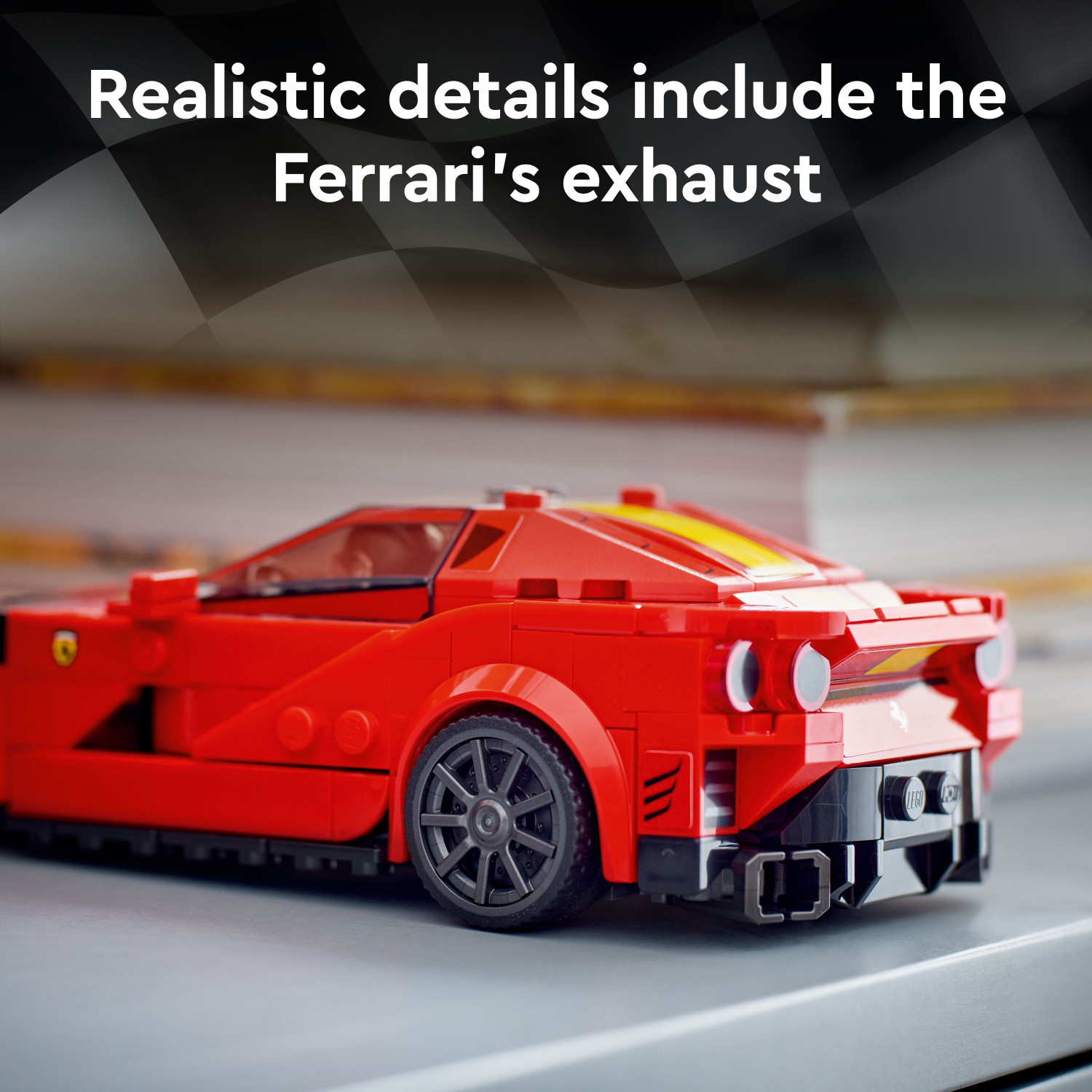 Image of LEGO Speed Champions Ferrari 812 Competizione (261 Blocks) Model Building Kit