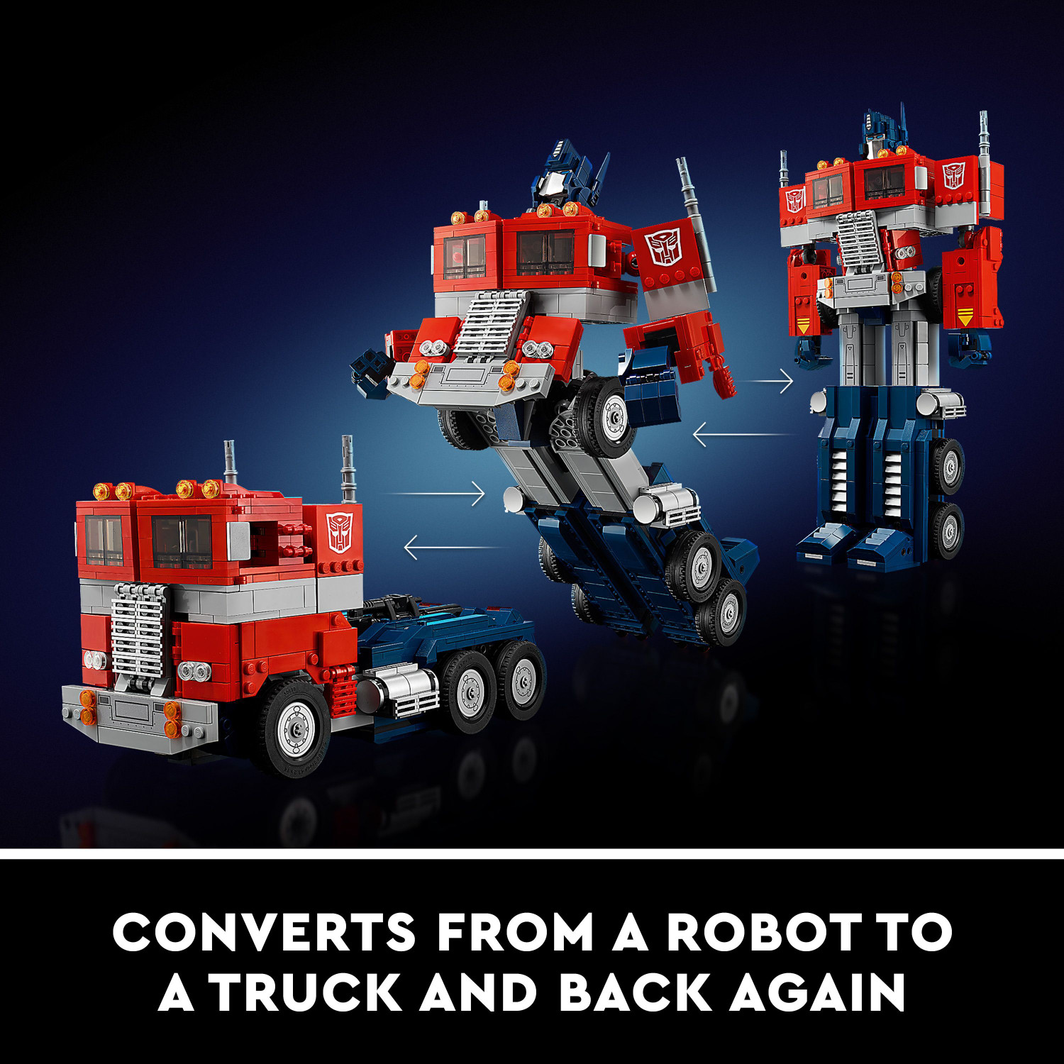 Image of LEGO Icons Optimus Prime (1508 Blocks) Model Building Kit