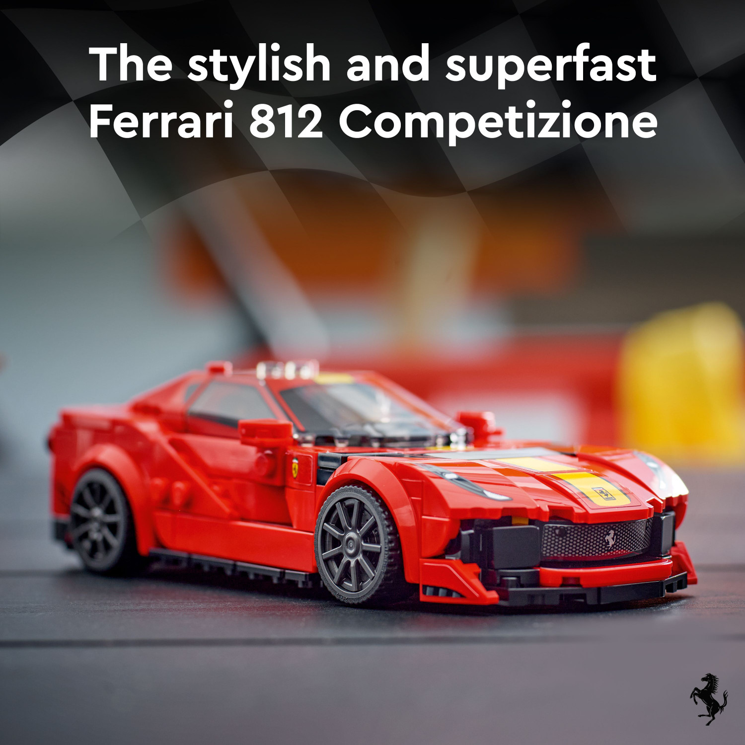Image of LEGO Speed Champions Ferrari 812 Competizione (261 Blocks) Model Building Kit