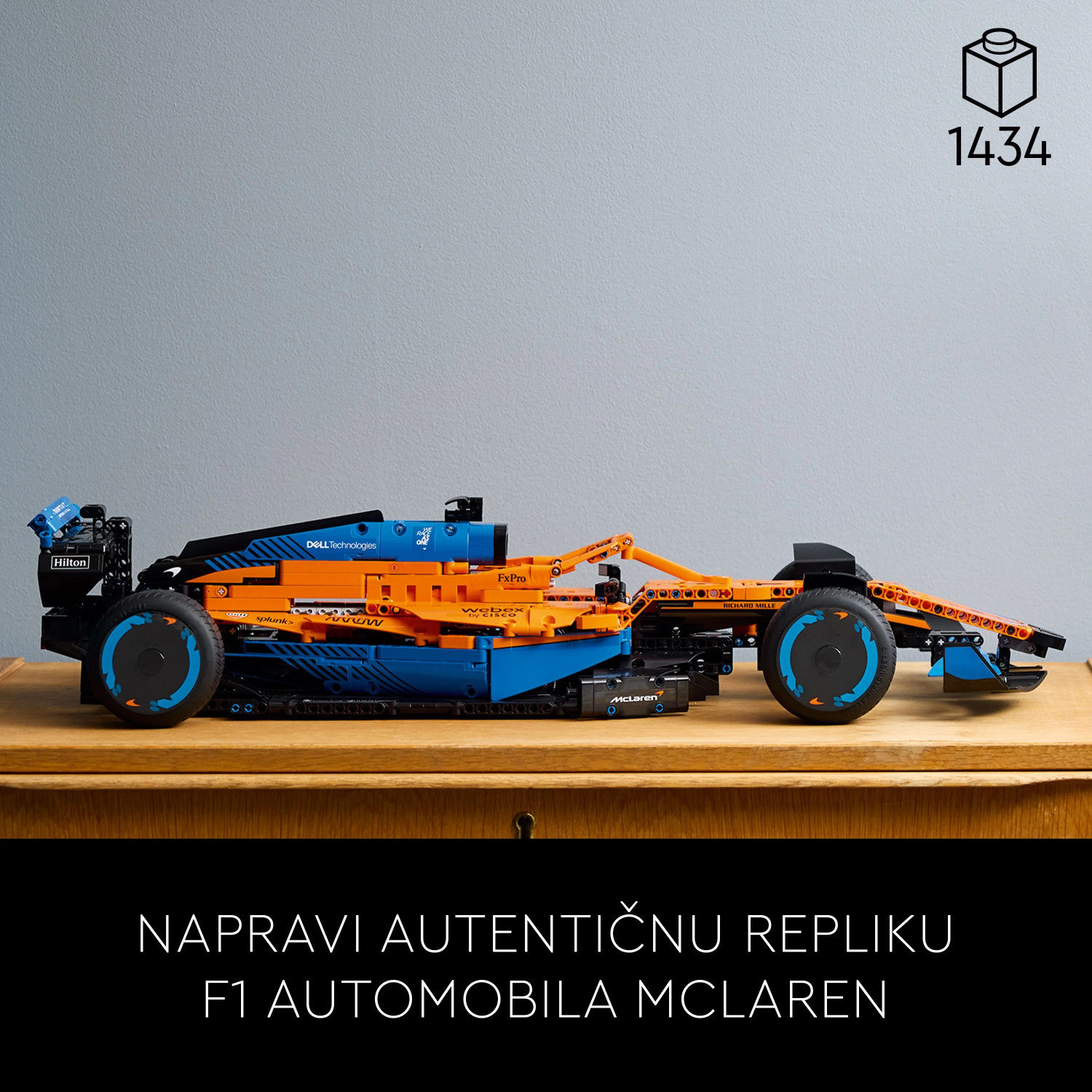 Image of LEGO Technic McLaren Formula 1Race Car (1434 Blocks) Model Building Kit