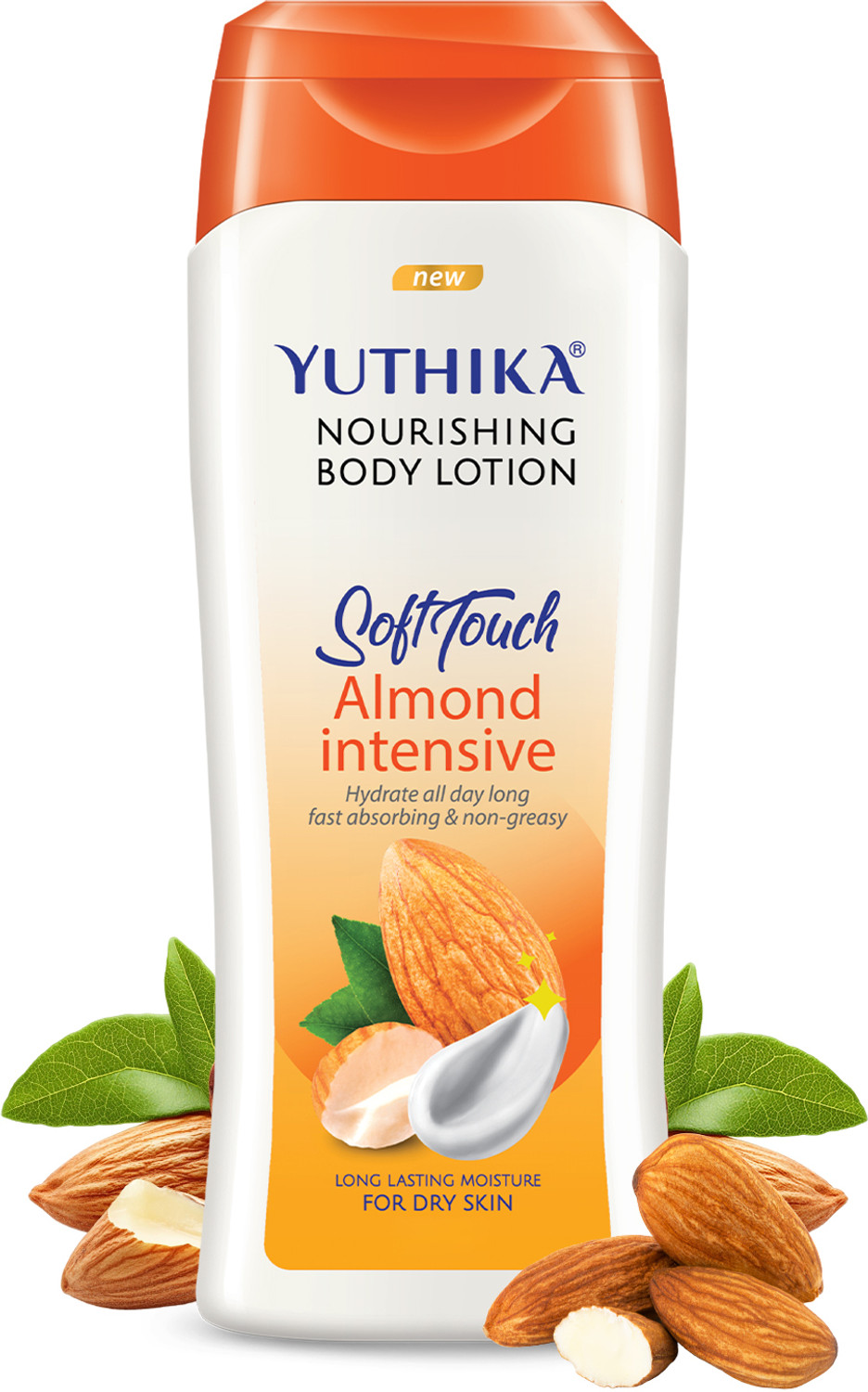 Image of Yuthika Almond Soft Touch Body Lotion For Women & Men | Hydrating, Non-Greasy