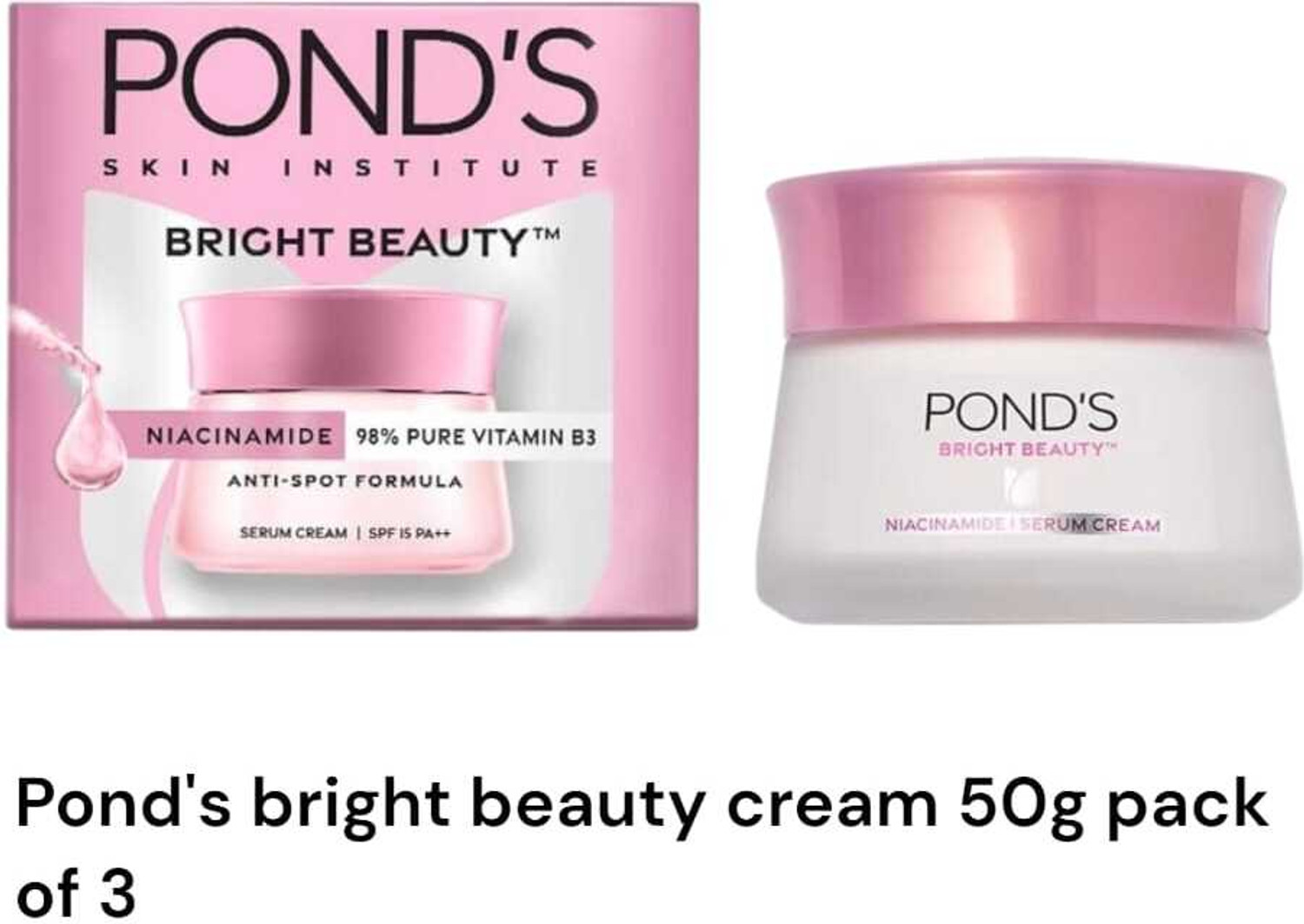 Image of POND's White Beauty Anti Spot Fairness Cream SPF 15 PA+50g pack of 3 (36 g)
