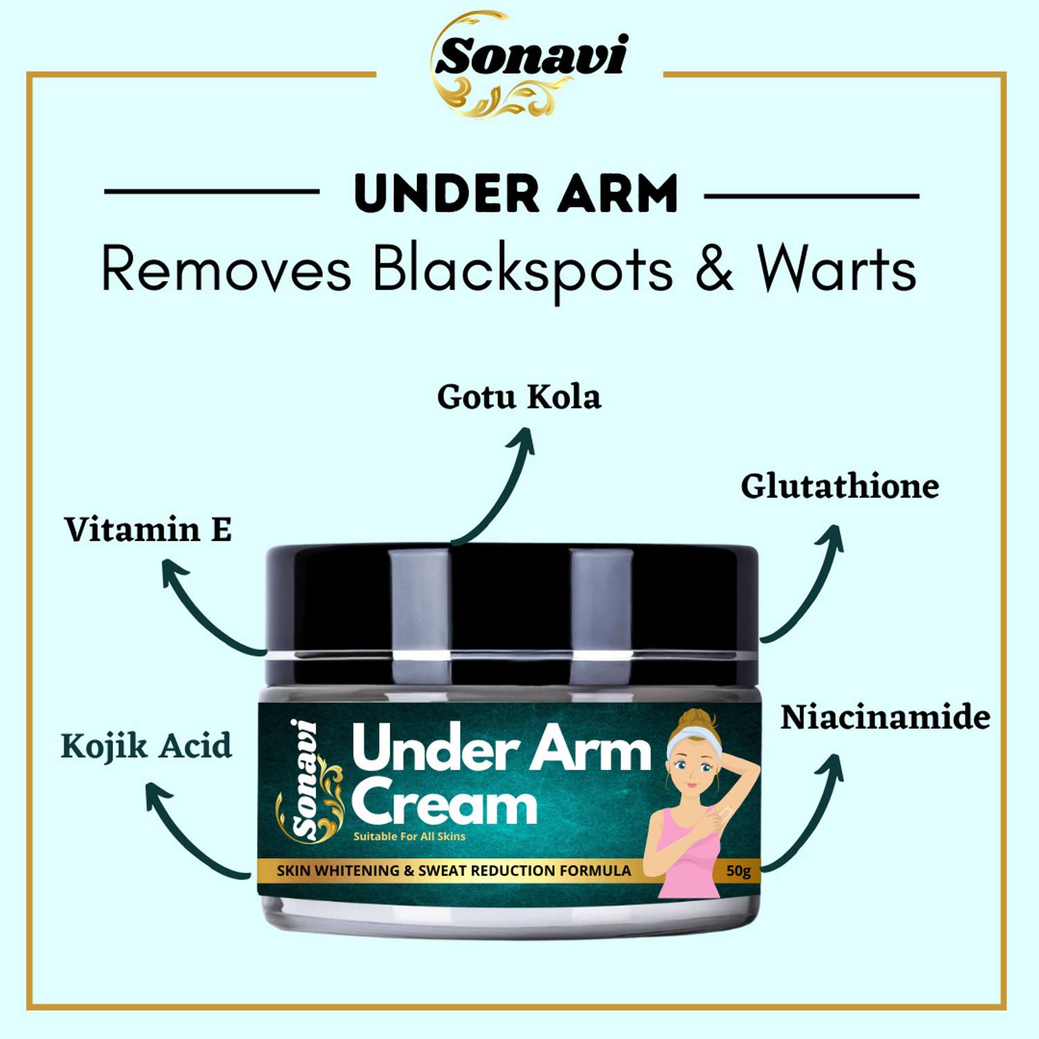 gold glutathione whitening cream price in pakistan Angel's Liquid Glutathione Niacinamide Arbutin Whitening Underarm Roller 60ml main image 0