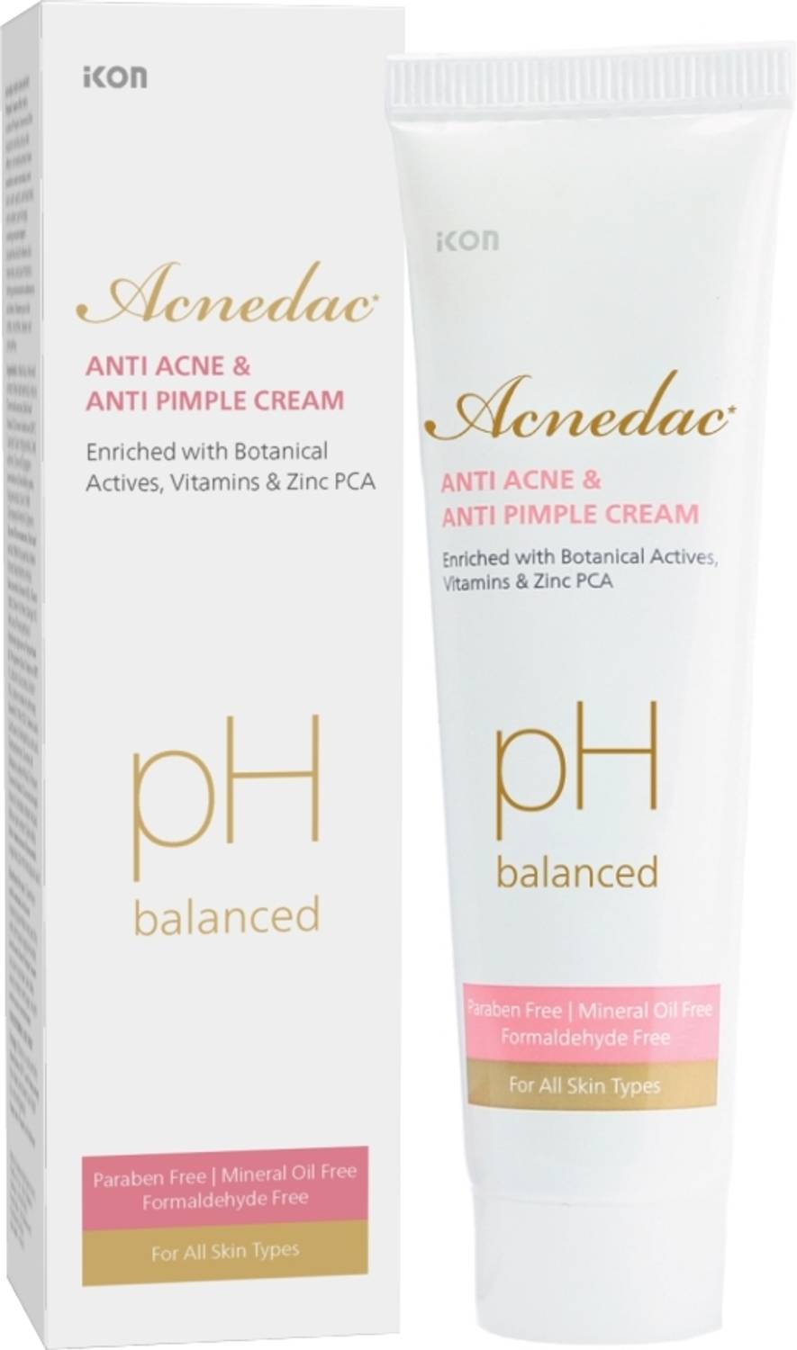 Acnedac Antiacne & Antipimple Cream 25 gm | Herbs & Zinc PCA | No Paraben