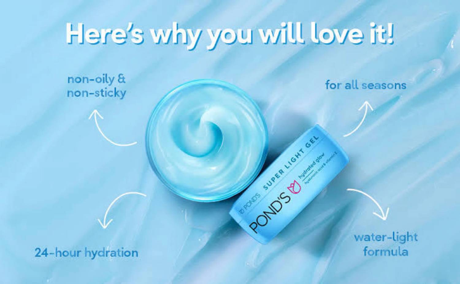 POND's Super Light Moisturising Gel 50ml - Image 2