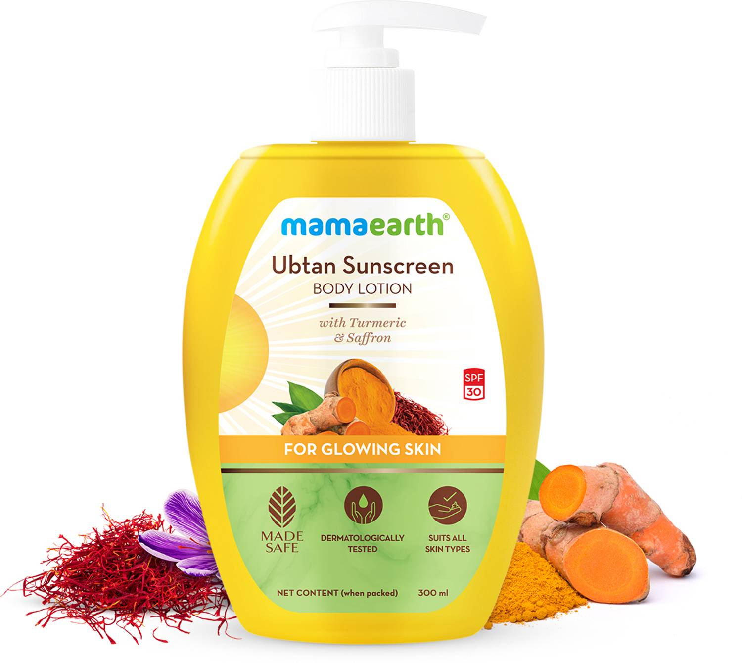 Mamaearth Sunscreen SPF 30 Ubtan Body Lotion - Image 2