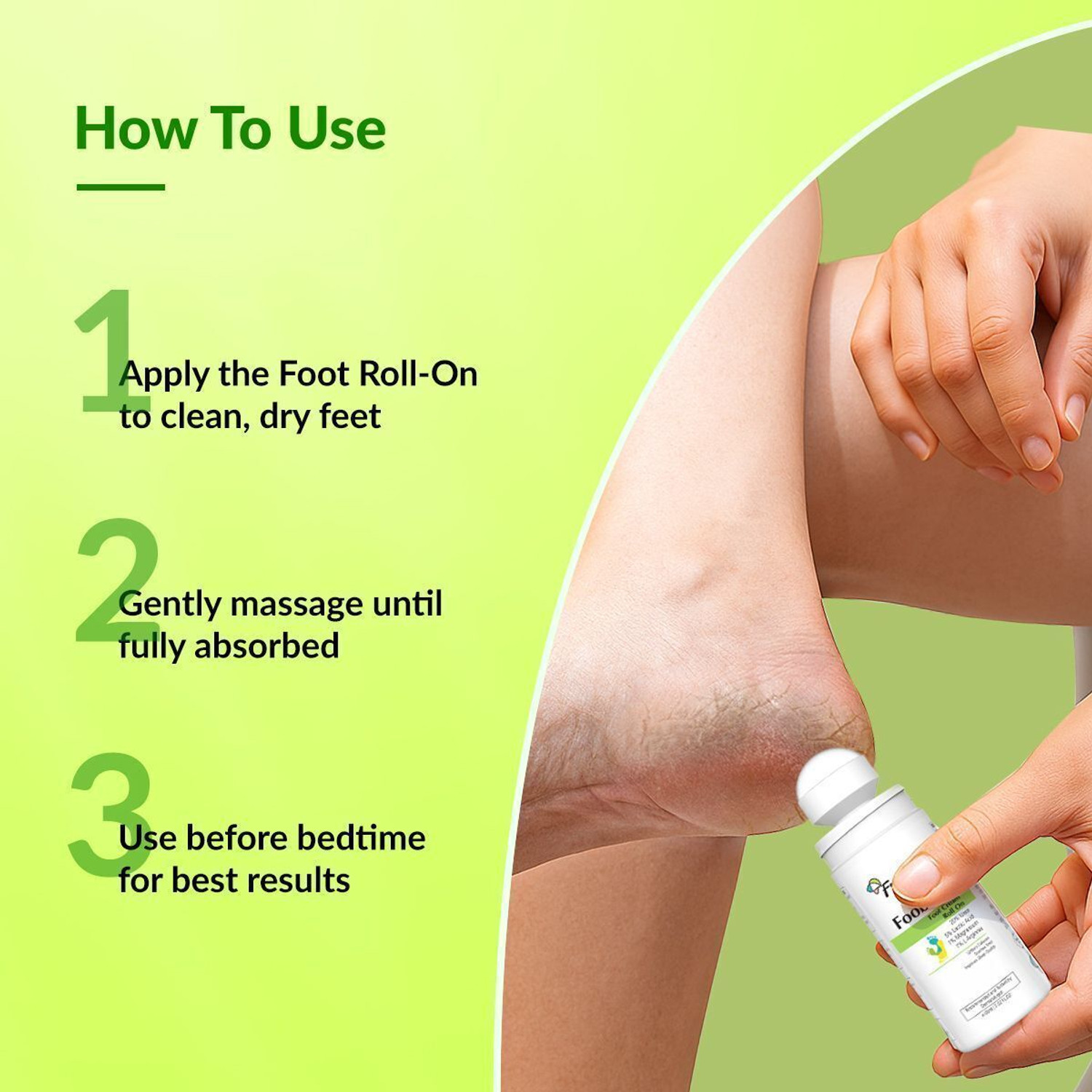 Image of Fixderma Foobetik 20% Urea Foot Roll On For Cracked Heels with 5% Lactic Acid -60ml
