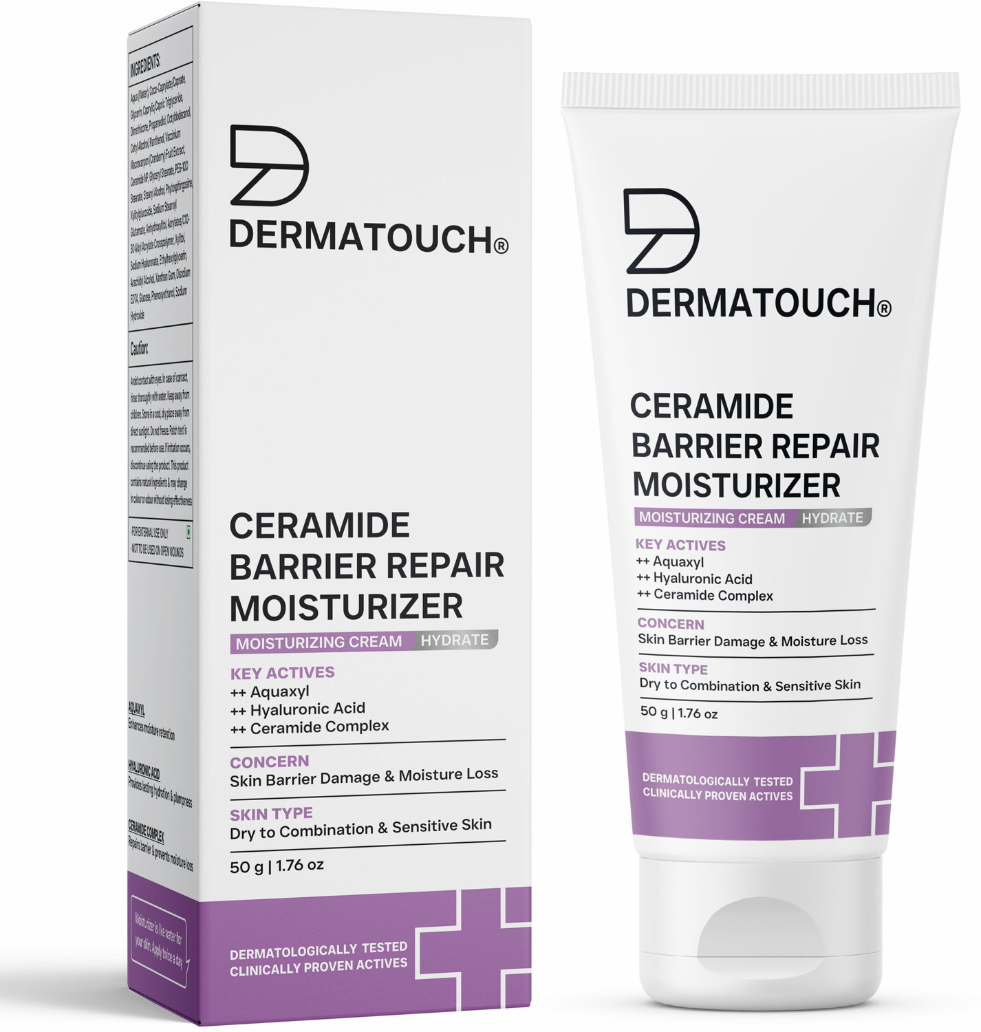 Image of Dermatouch Ceramide Barrier Repair Moisturizer, Helps Reduce Moisture Loss