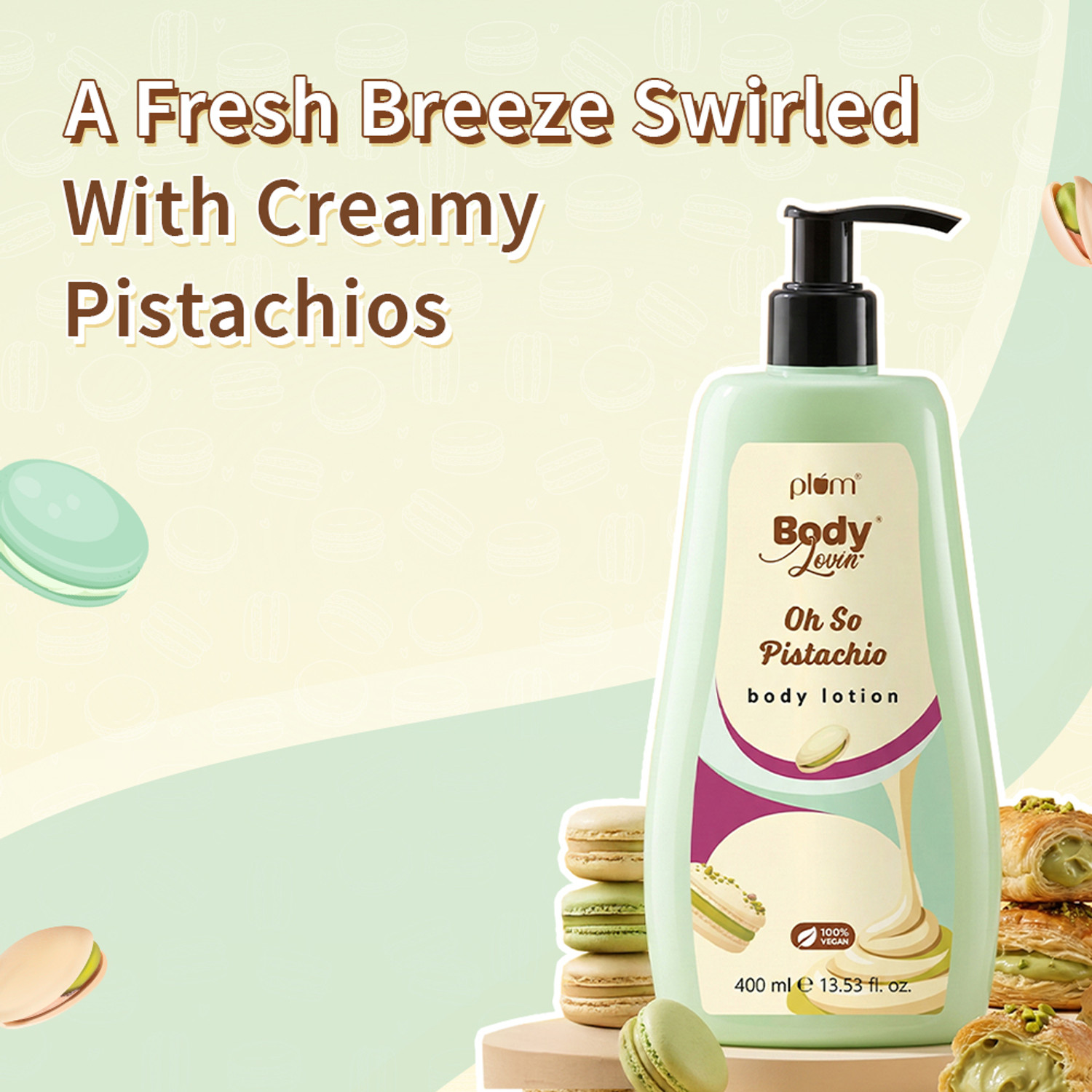 Image of Plum Bodylovin' Oh So Pistachio Body Lotion | Lightweight Gel Cream Formula With Aloe