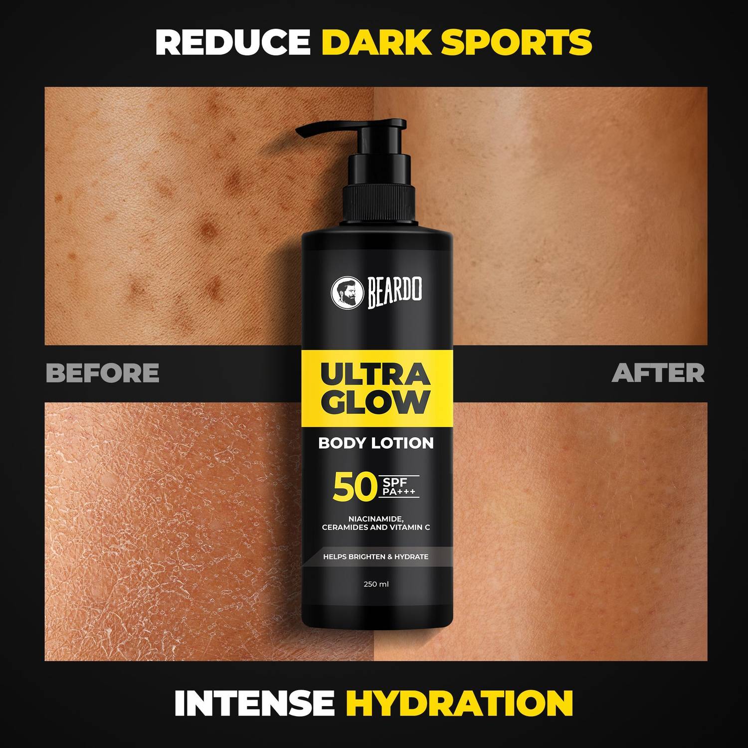 BEARDO Ultraglow SPF 50 Body Lotion for Men - Image 2