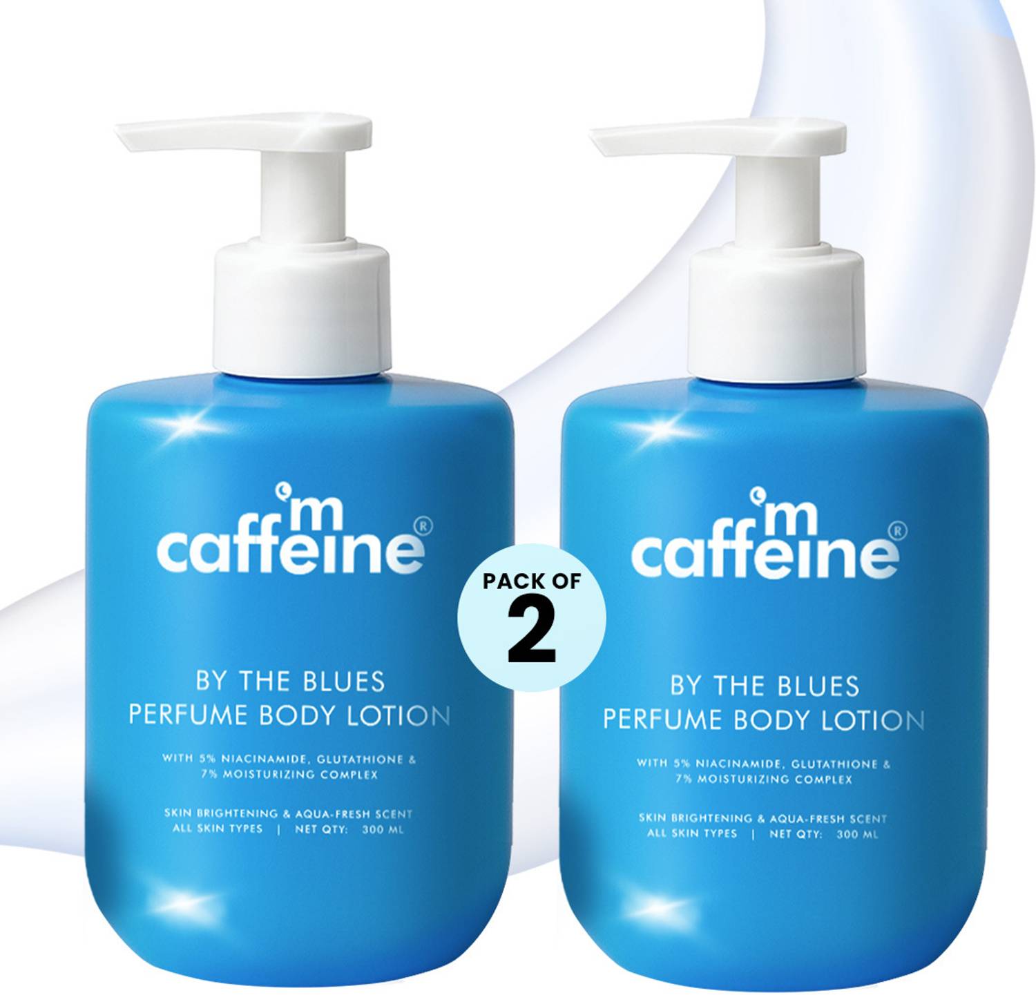 mCaffeine By The Blues Perfume Body Lotion (Pack of 2) - Image 1