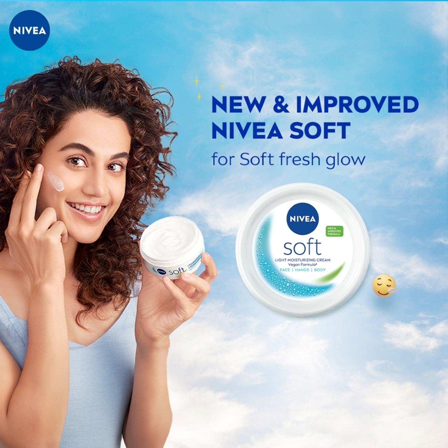 Image of NIVEA Soft Light Moisturizer for Face, Hand & Body, Non-Sticky Cream with Vitamin E & Jojoba Oil