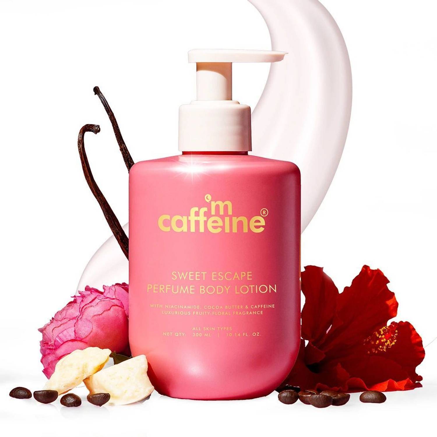 mCaffeine Sweet Escape Perfume Body Lotion 300ml - Image 1
