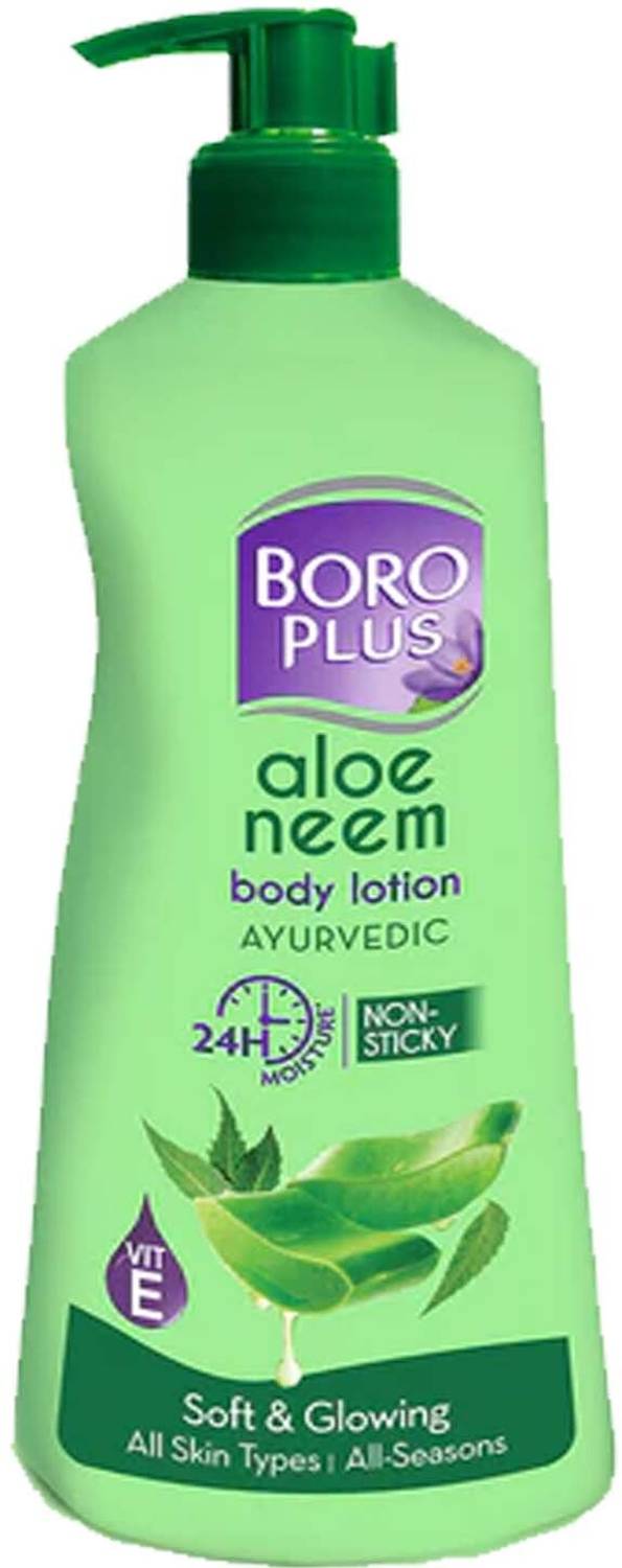 BOROPLUS ALOE ALOEVERA BODY LOTION FOR 24hr SOFTNING & GLOWING SKIN PACK OF - 400ml x 1