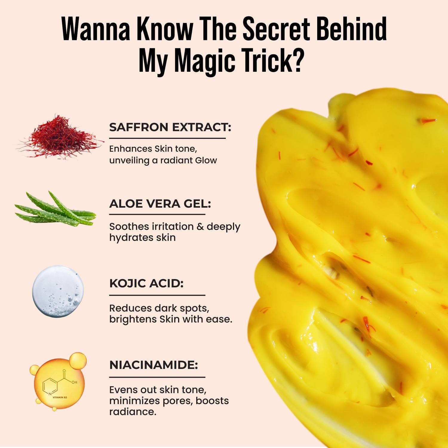 Ghar Soaps Magic Cream 50g Saffron Niacinamide De-Tan Brightening - Image 3