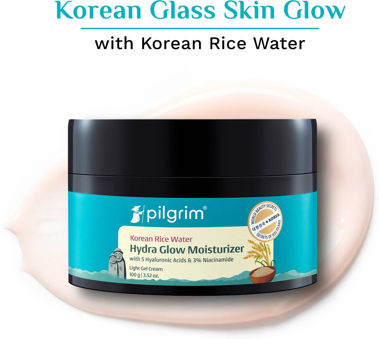 Pilgrim Korean Rice Water Hydra Glow Moisturizer 50g