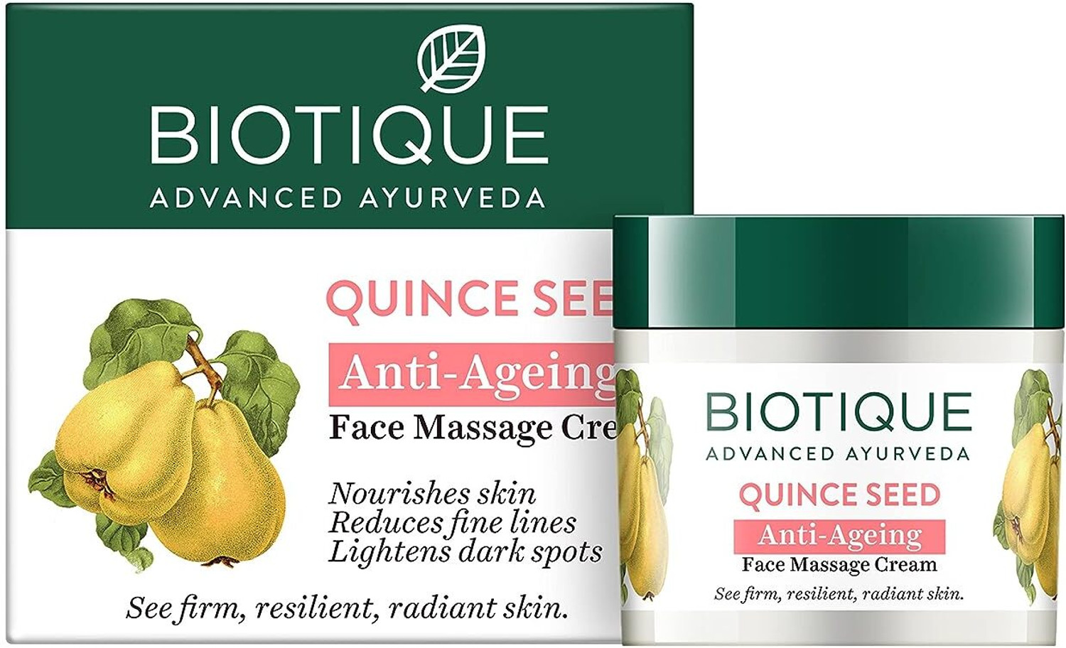 Image of BIOTIQUE Bio Quince Seed Nourishing Face Massage Cream For Normal To Dry Skin, 50G (50 g)