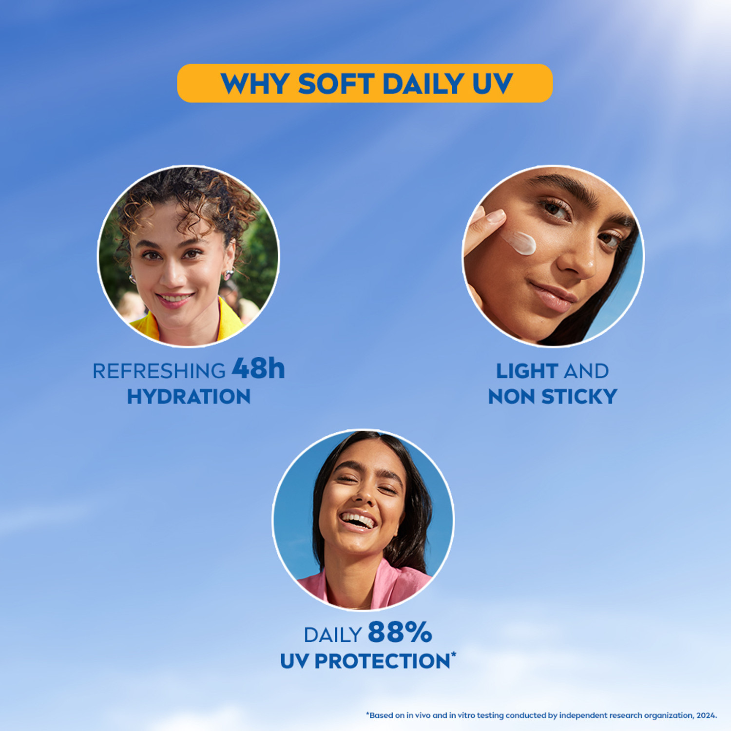 Image of NIVEA Soft Daily UV Light Moisturizer Cream with SPF-15, Face Hand & Body, Men & Women
