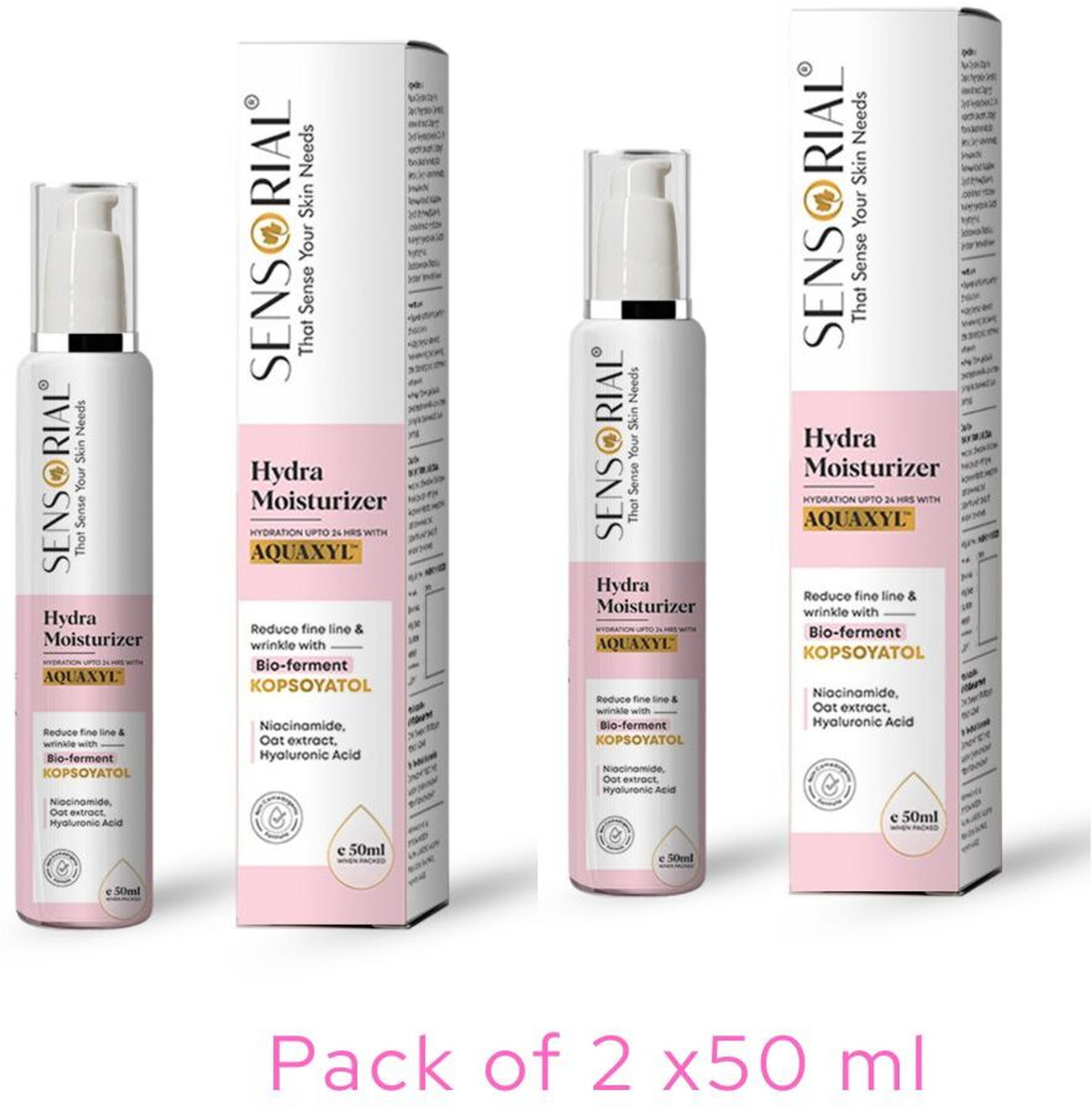 Image of sensorial Hydra Moisturizers |24 hrs. hydration, Hyaluronic Acid /Niacinamide /Bio-ferment
