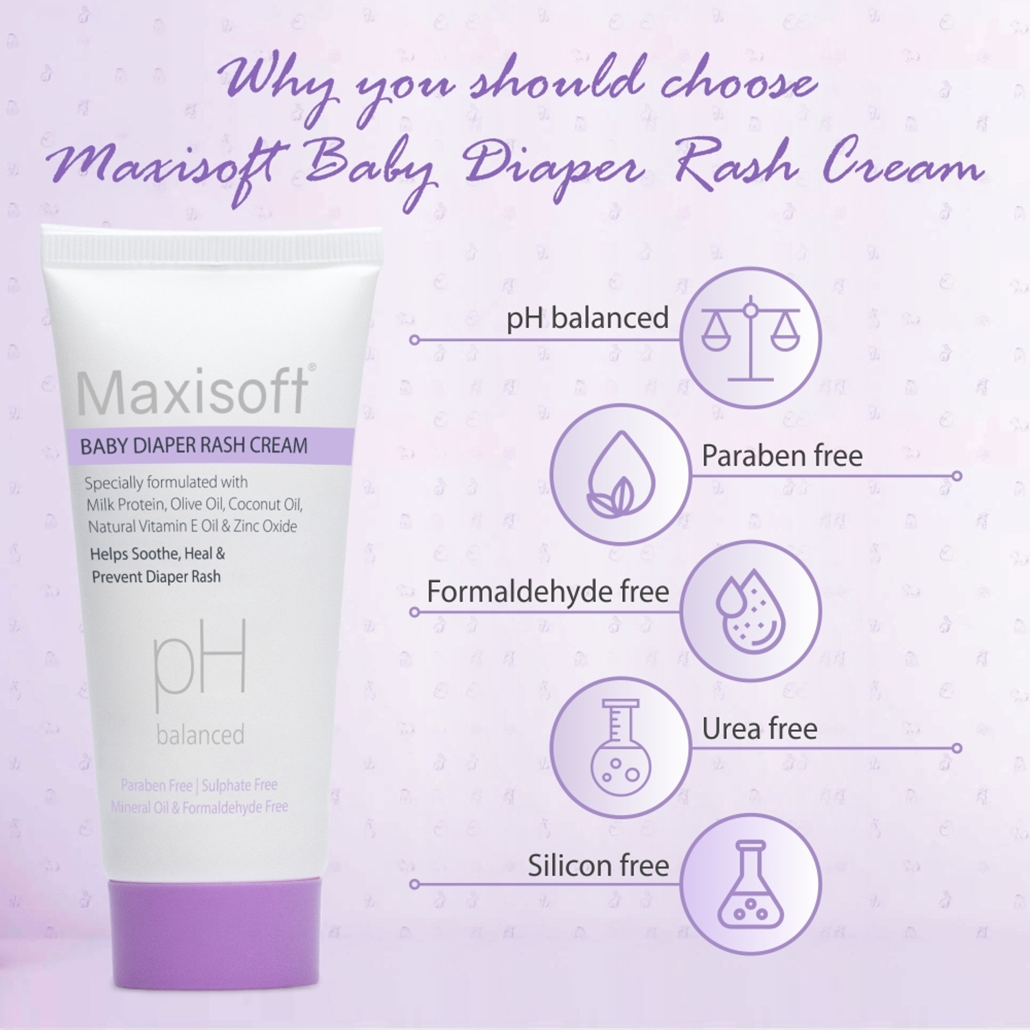 Image of Maxisoft Baby Diaper Rash Cream Pack of 1