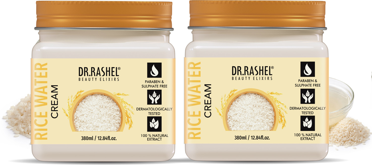 Image of DR.RASHEL Rice Water Face & Body Cream with Rice Water & Aloe Vera | Hydration & Radiance