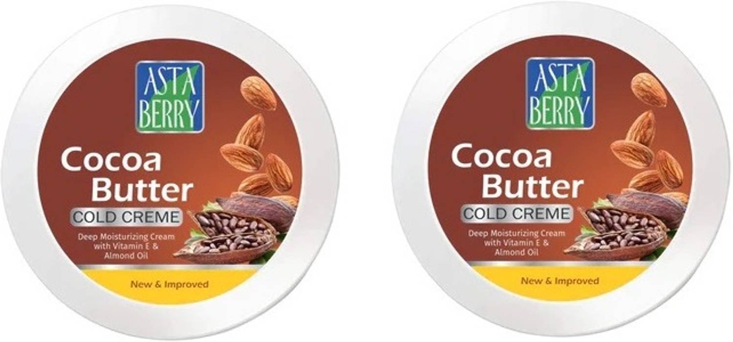 ASTABERRY Cocoa Butter Cold Creme Deep Moisturizing 100 ml Pack of 2