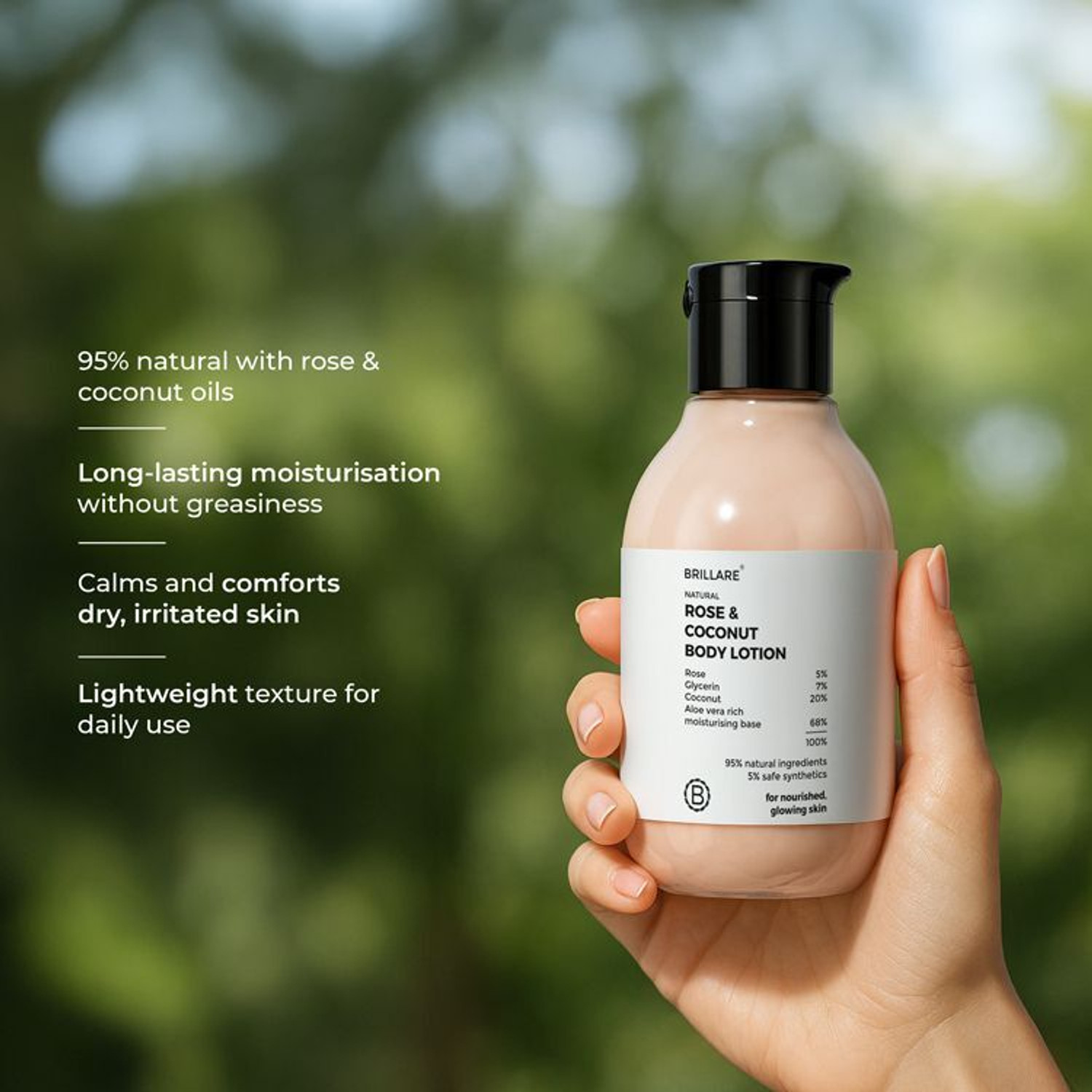 Image of BRILLARE Rose & Coconut Body Lotion - 200ml