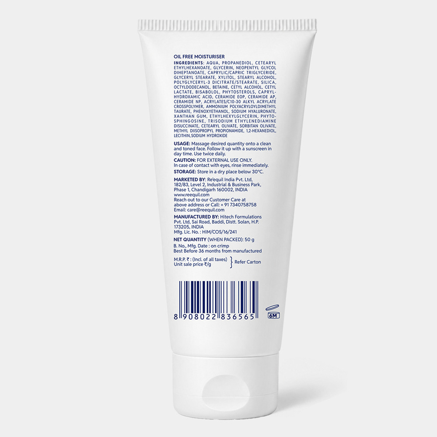 Image of Re'equil OIL FREE MOISTURISER FOR NORMAL, OILY & COMBINATION SKIN