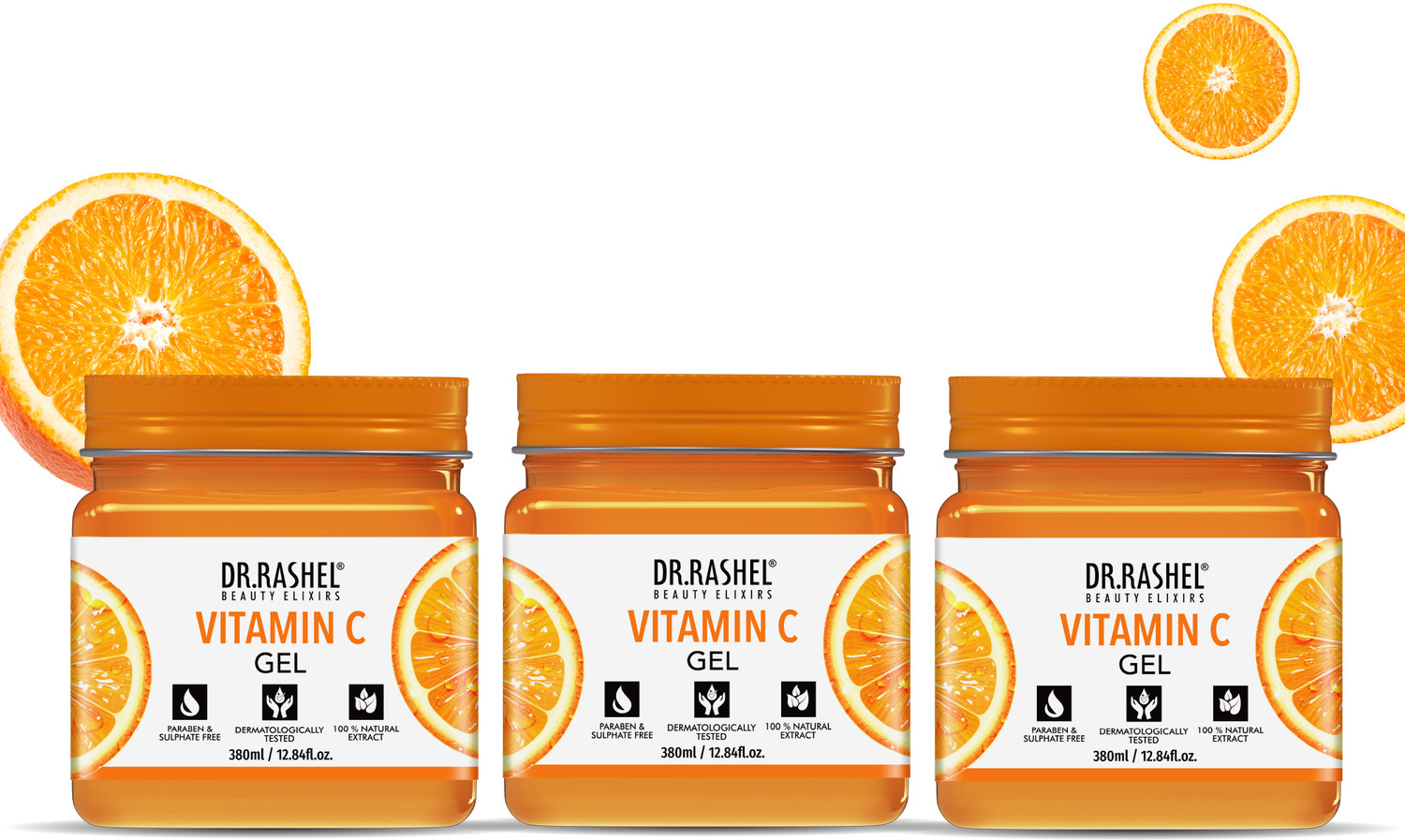 Image of DR.RASHEL Vitamin C Gel for Face & Body | Antioxidant Support, Radiance & Revitalizing