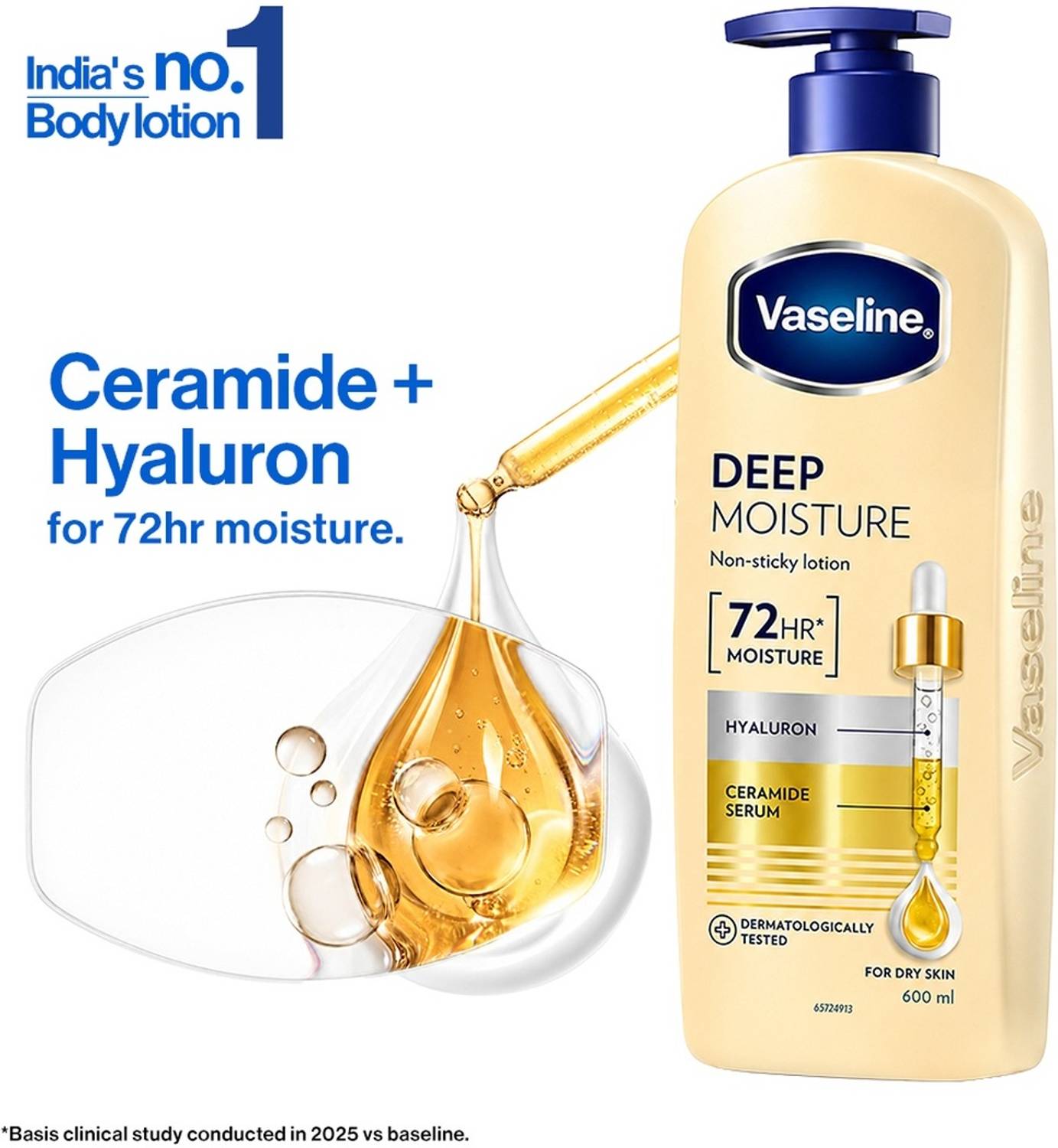 Vaseline Deep Moisture Body Lotion with Ceramide Hyaluron - Image 1