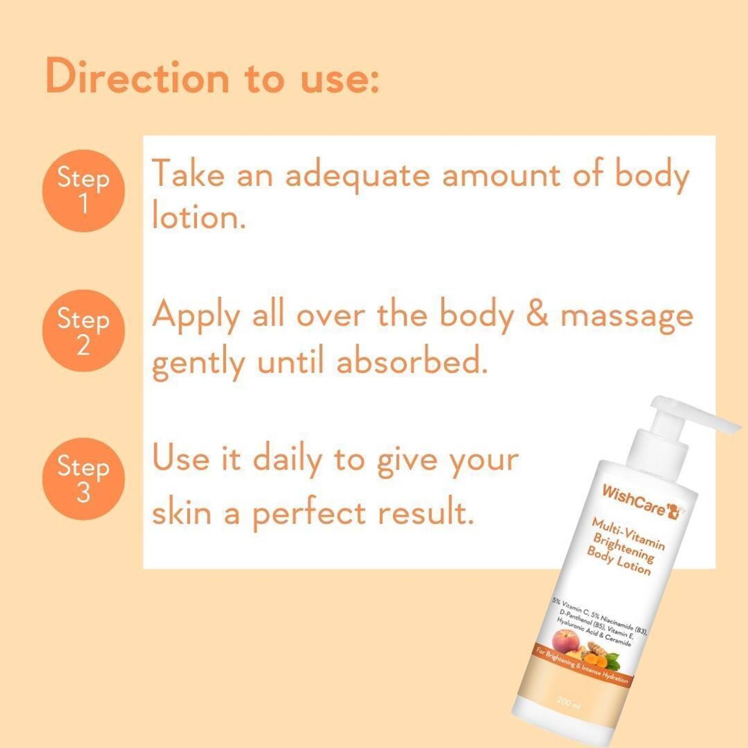 WishCare MultiVitamin Body Lotion 200ml - Image 5