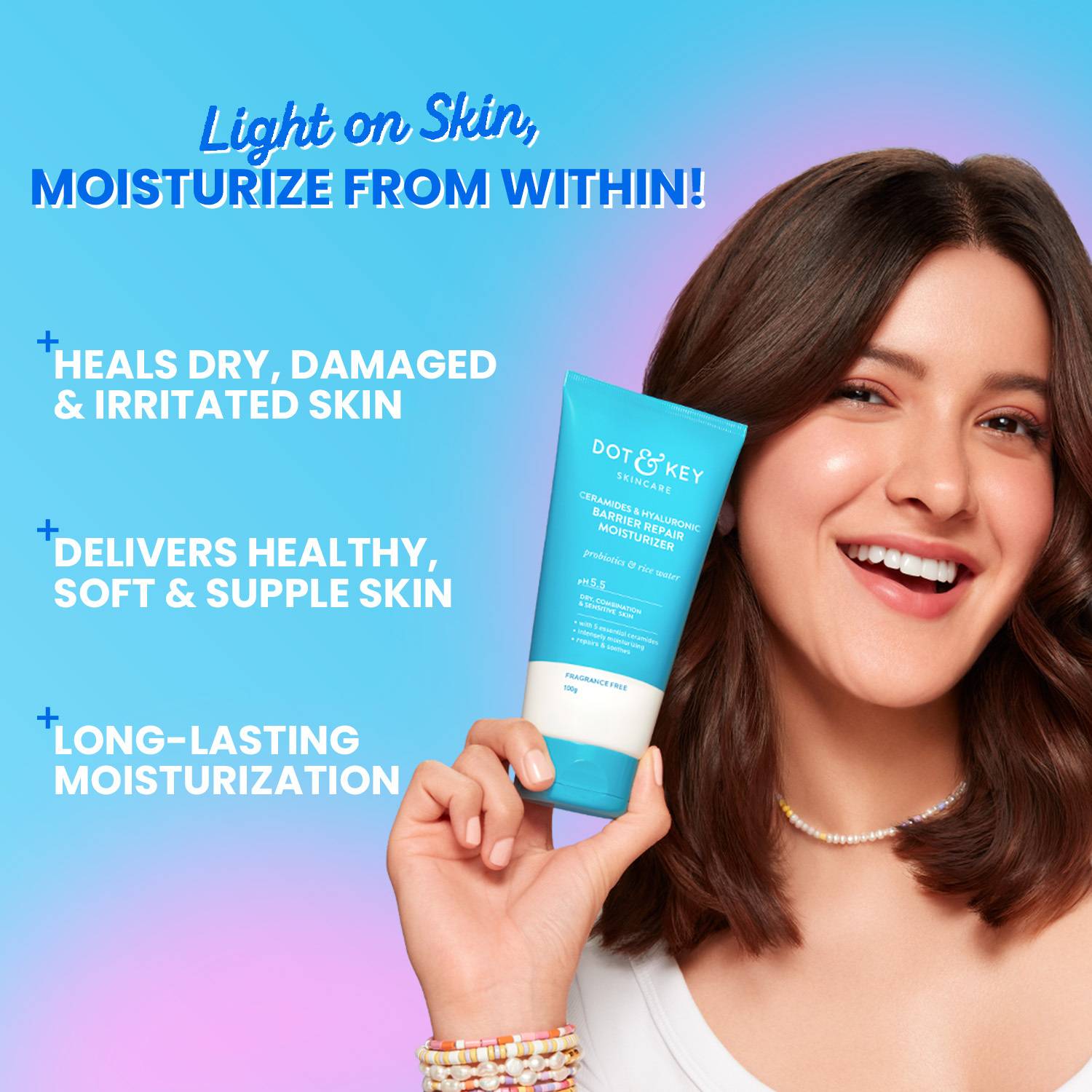 Dot & Key Ceramides & Hyaluronic Barrier Repair Moisturizer 50g - Image 4