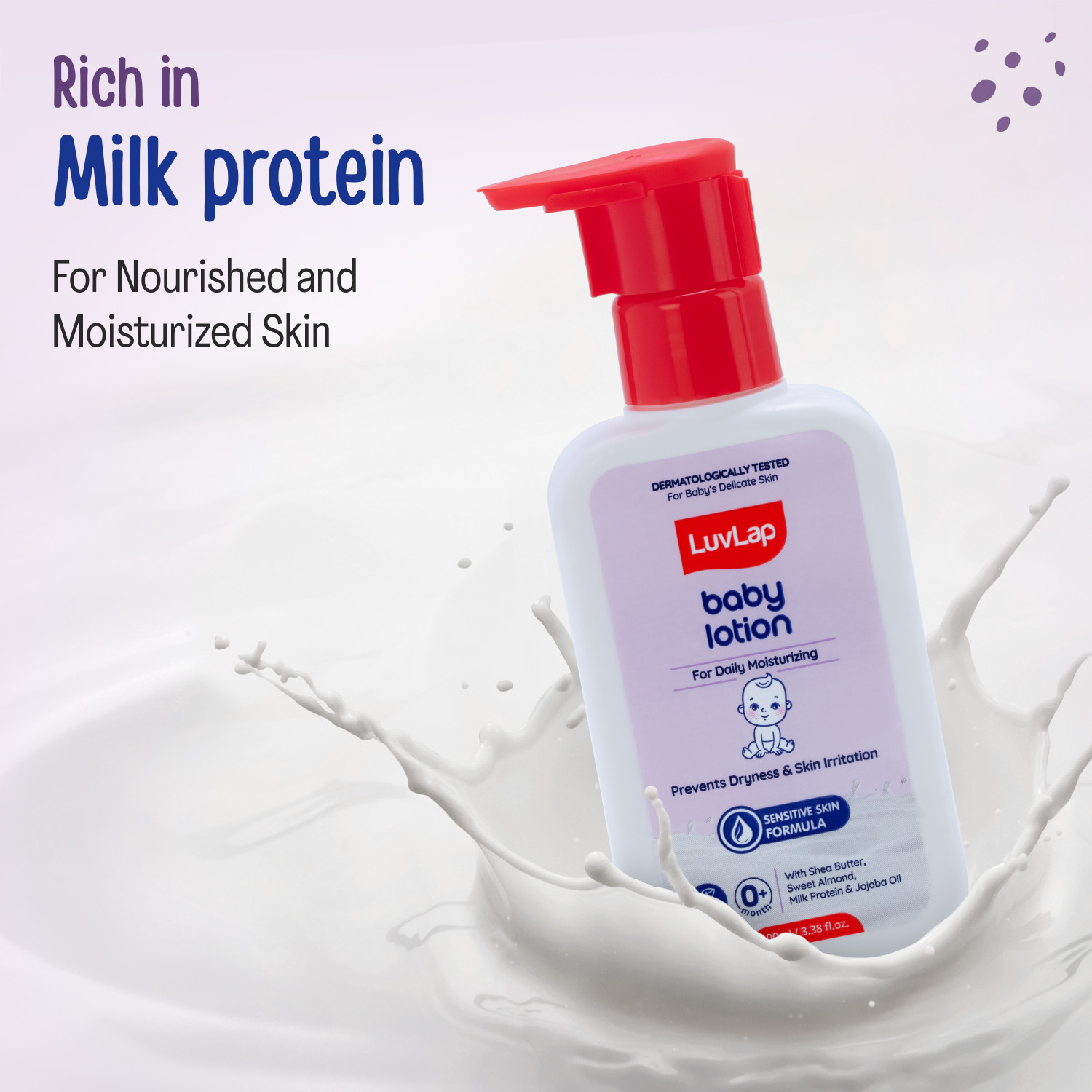 Image of LuvLap Baby Lotion with Milk Protein