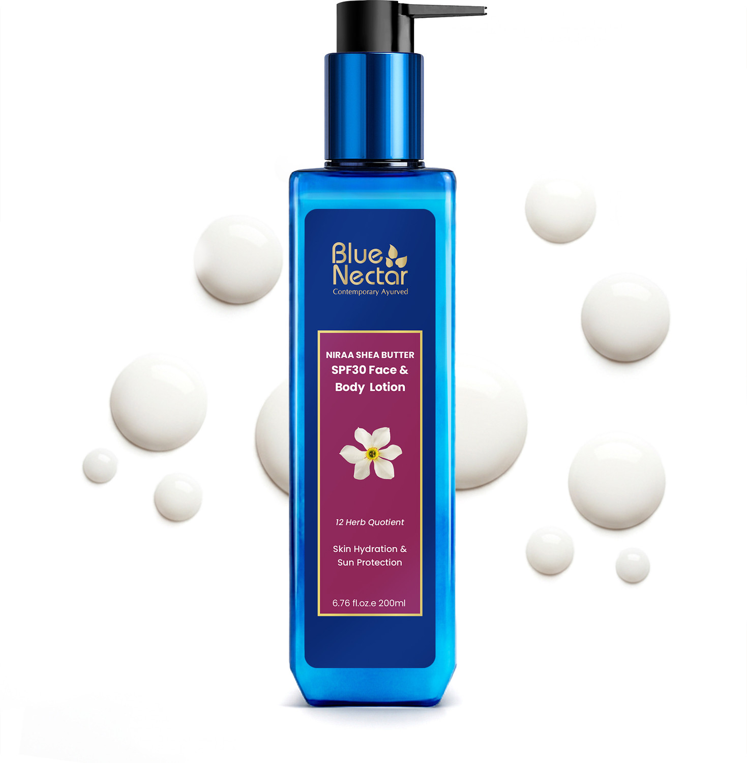 Image of Blue Nectar Cocoa Butter Nargis Brightening Body Sunscreen Lotion