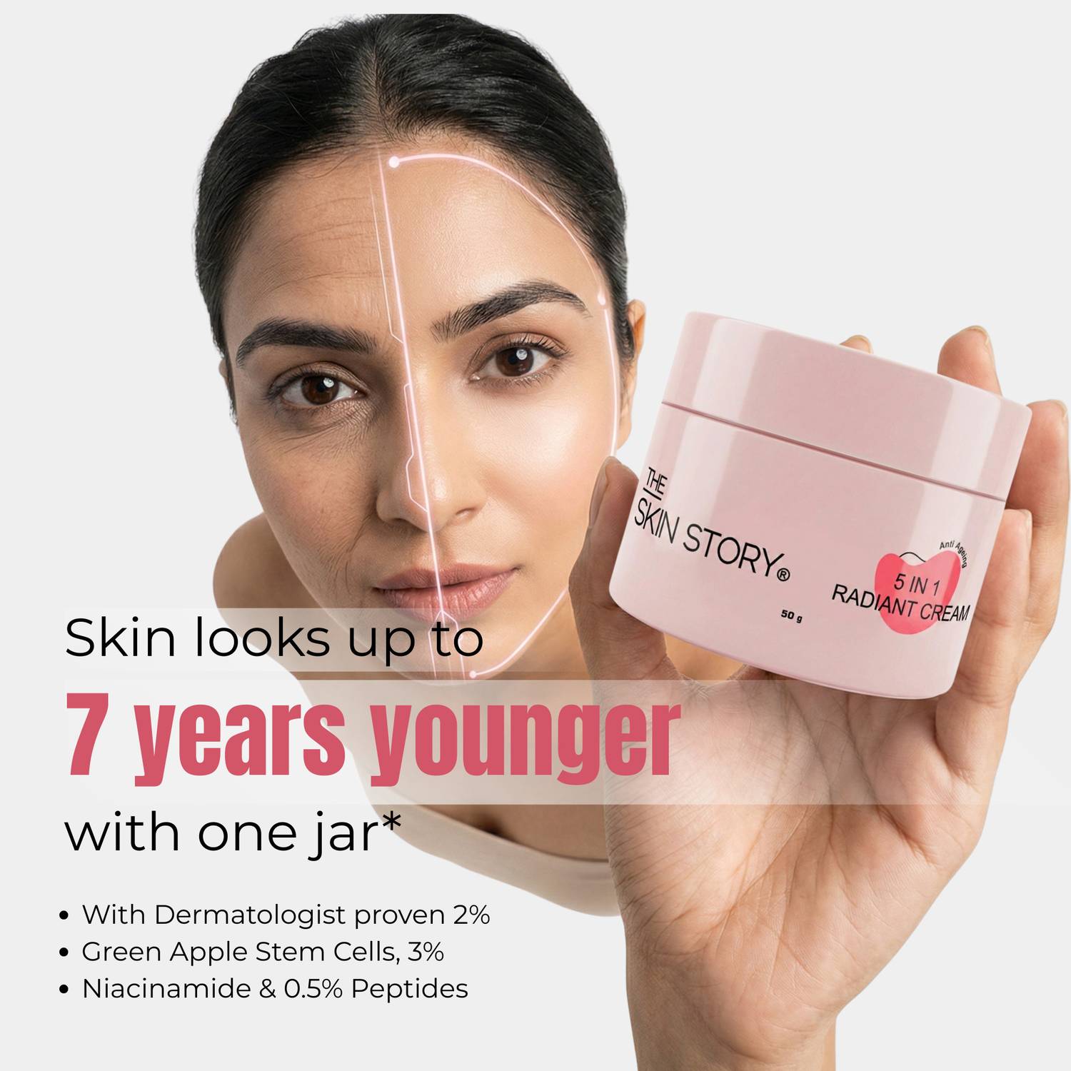 The Skin Story 5 in 1 Anti Ageing Radiant Moisturising Cream 