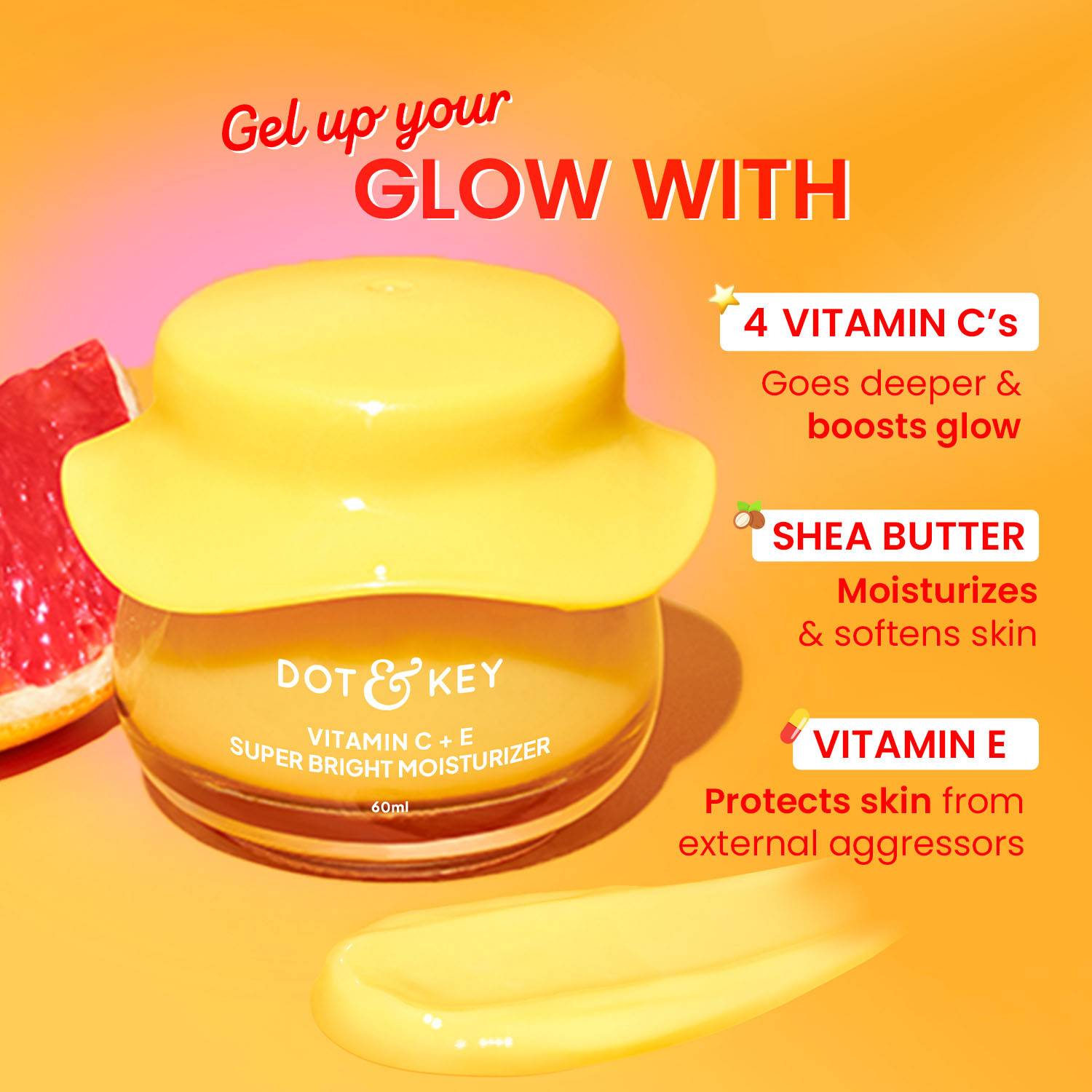 Dot & Key Vitamin C + E Sorbet Super Bright Moisturizer 60ml - Image 5